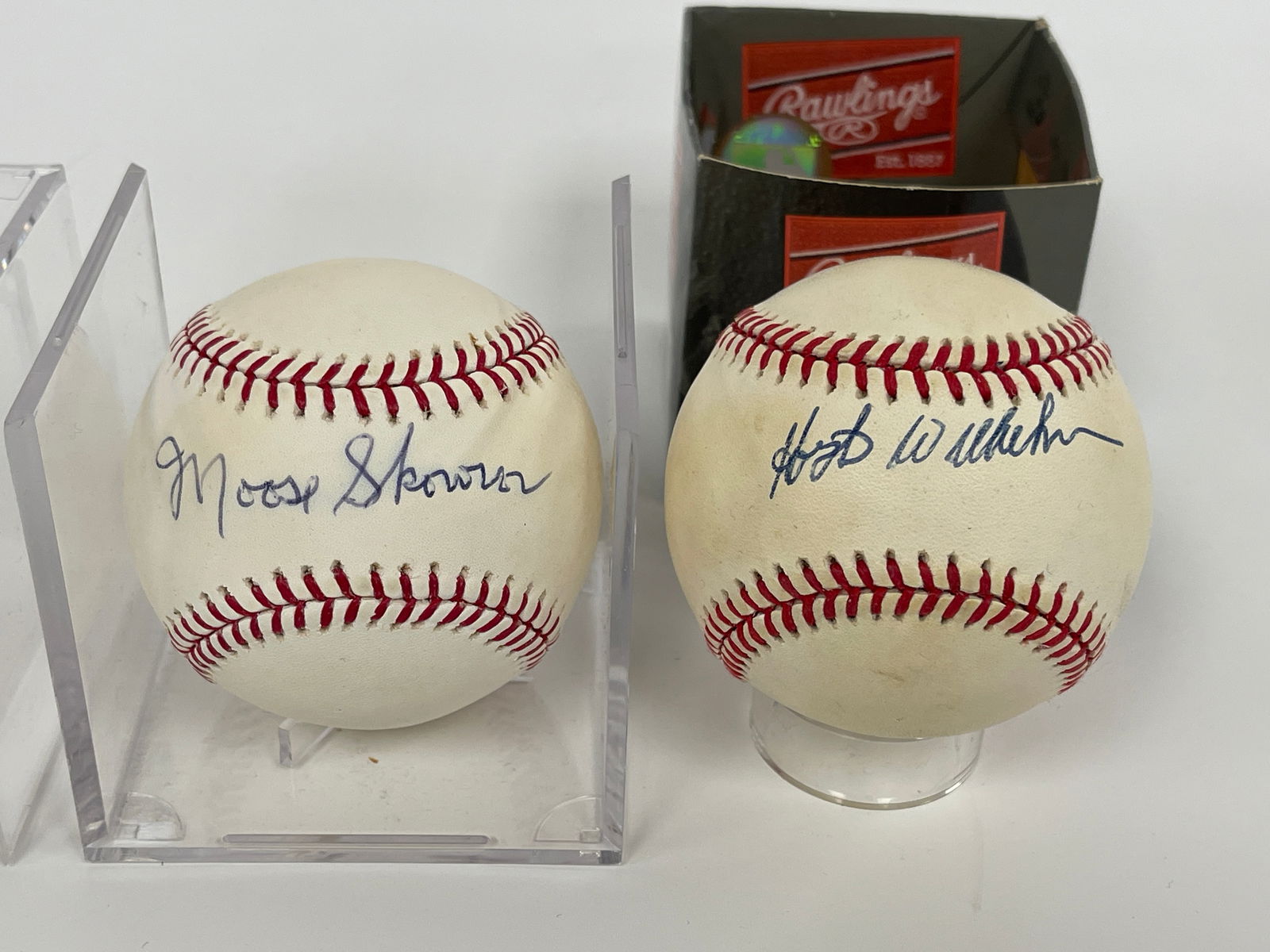 HOYT WILHELM , MOOSE SKOWRON SIGNED BASEBALL (1 of 5)