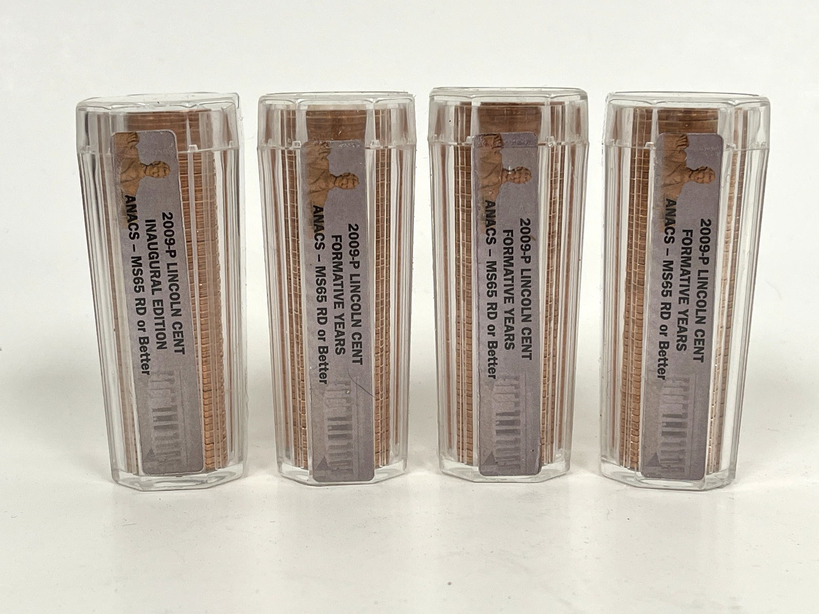 FOUR SET UNCIRCULATED PENNIES 2009-D: FOUR SET UNCIRCULATED PENNIES 2009-D