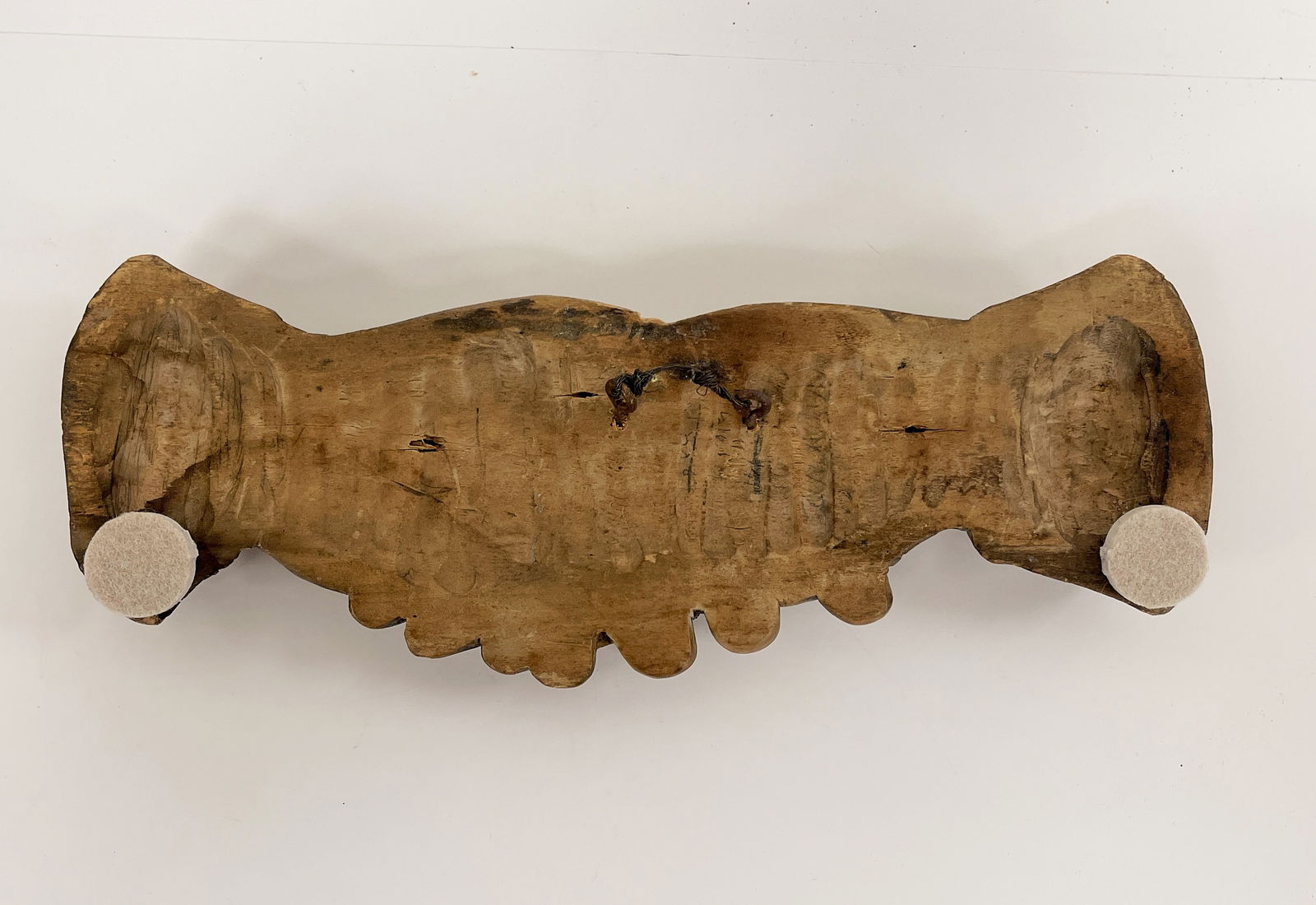 CLASPED HANDS CARVING - 4