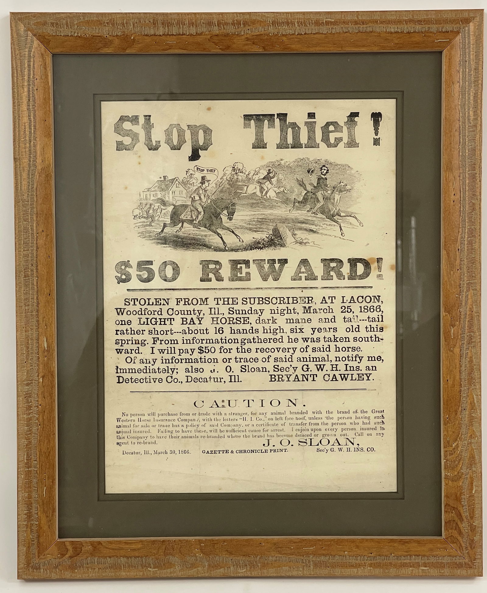 HORSE THIEF BROADSIDE - 3