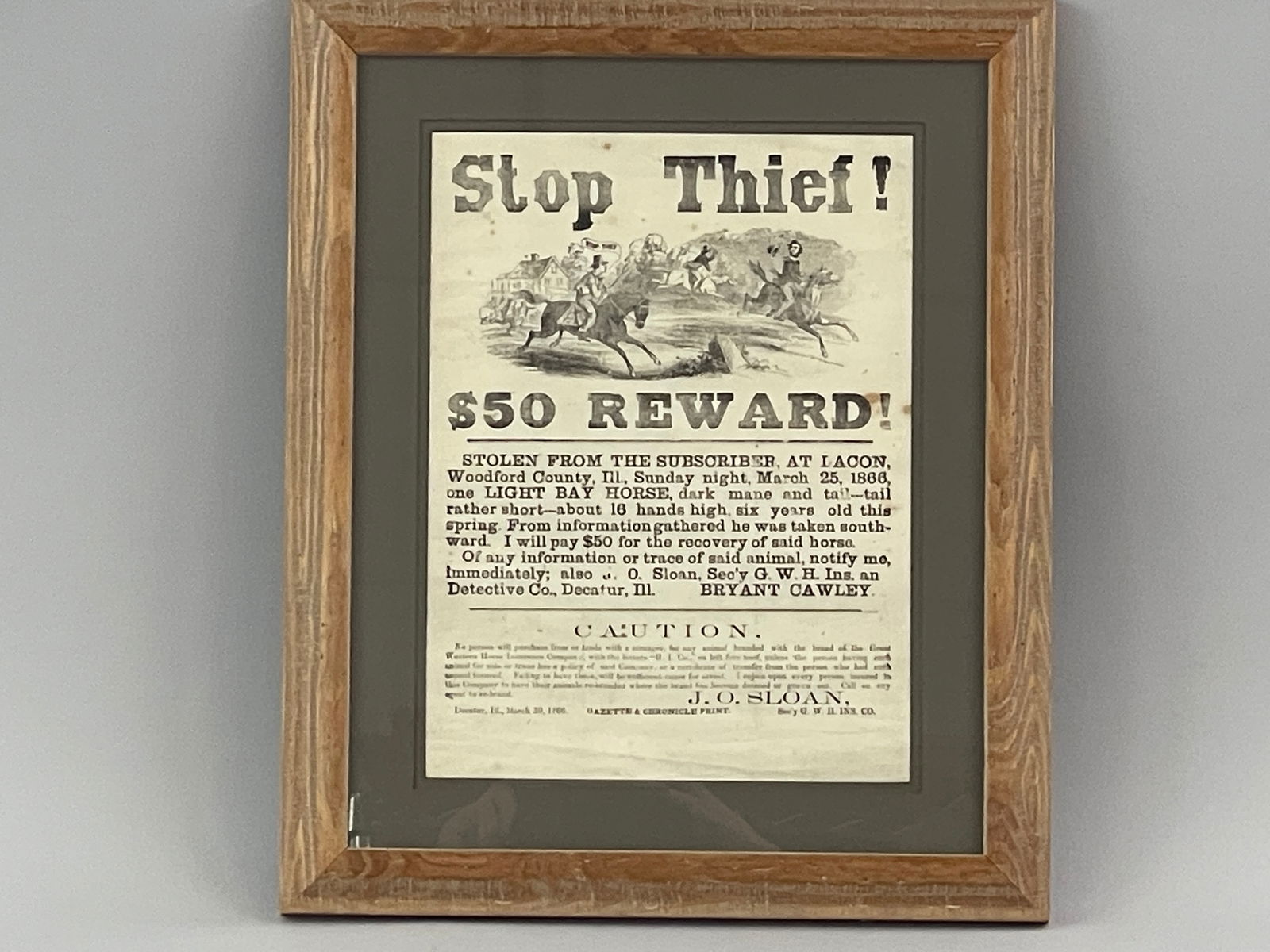 HORSE THIEF BROADSIDE - 4