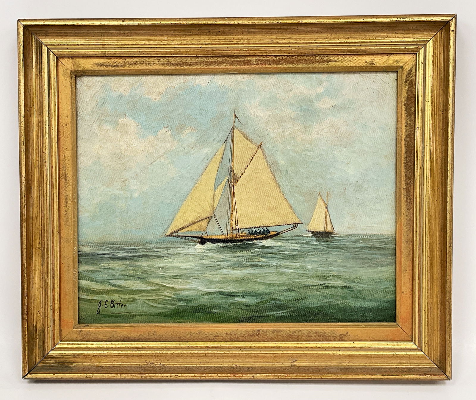 PAINTING, “AMERICA’S CUP – NEWPORT: PAINTING, “AMERICA’S CUP – NEWPORT” Inscribed backside, O/C, 19th C, excellent condition.