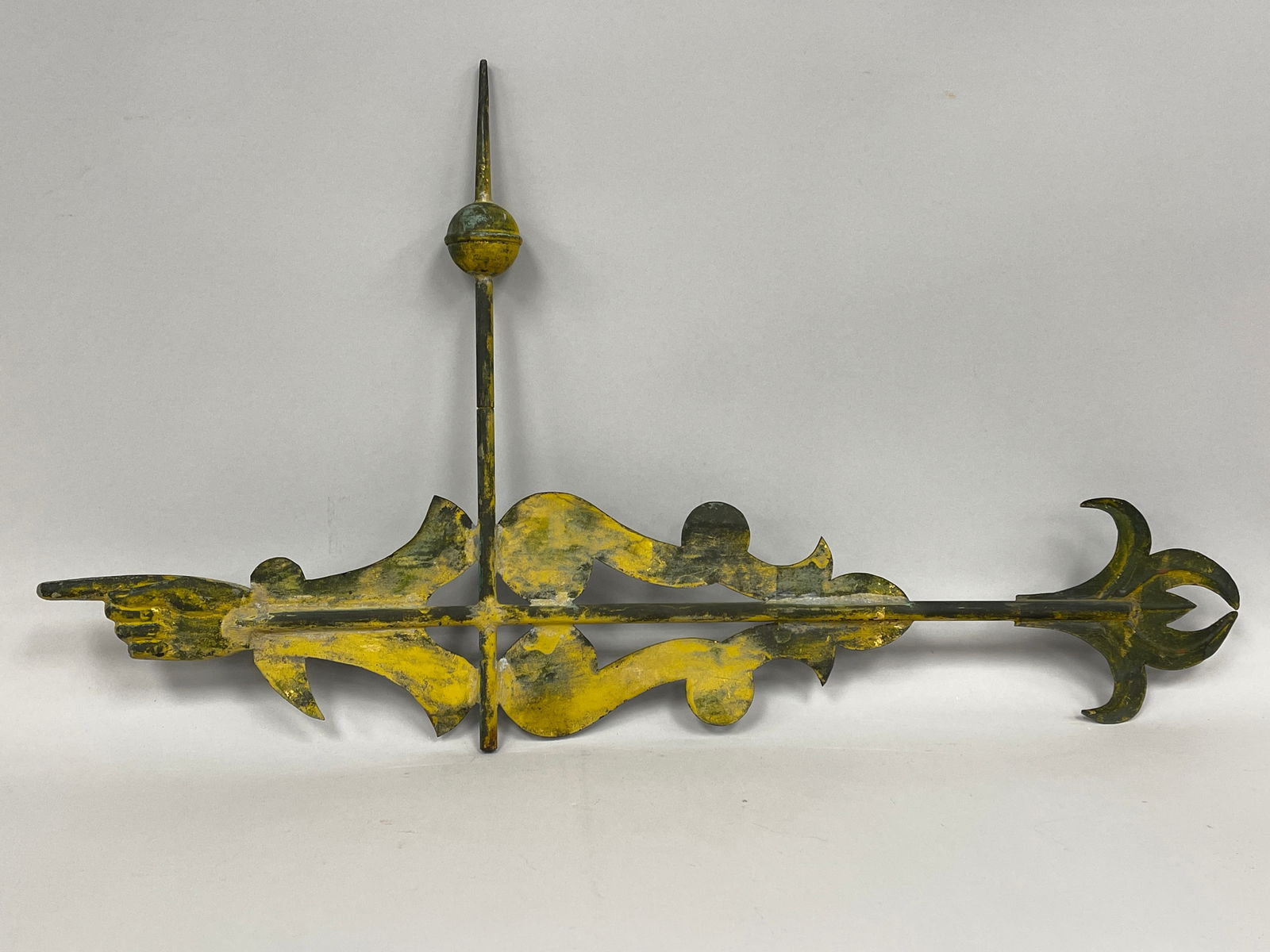 RARE SMALL POINTING HAND VANE (1 of 4)