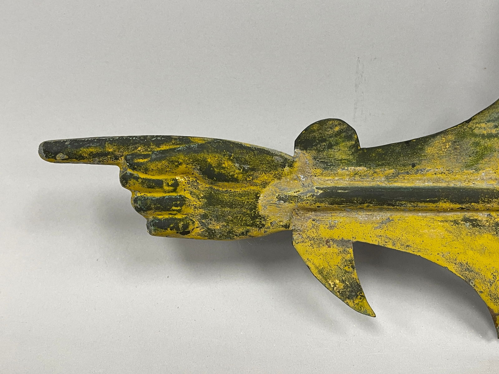 RARE SMALL POINTING HAND VANE - 2