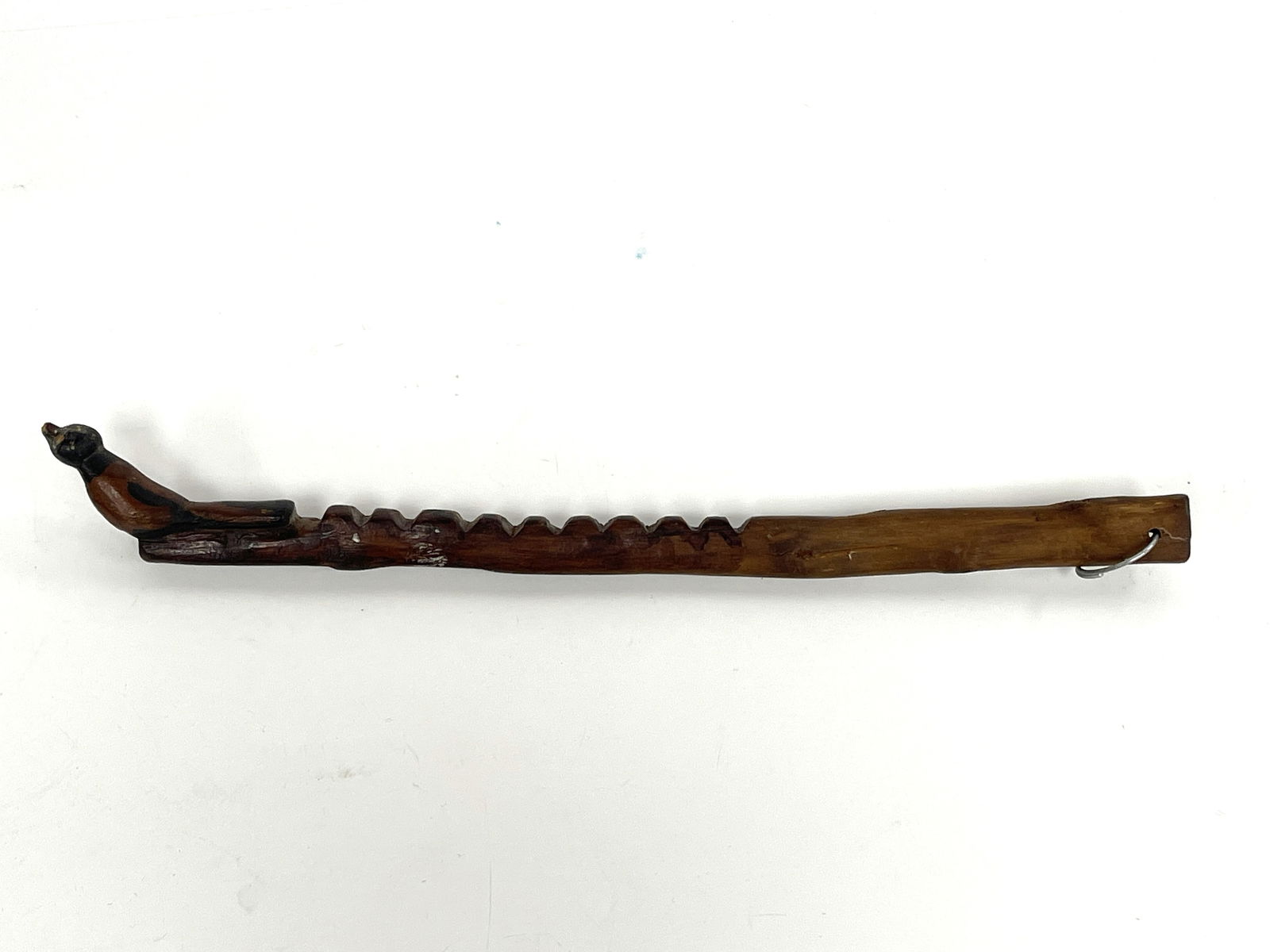 CARVED WHIMSEY: CARVED WHIMSEY Original paint, caged ball, pine, 19th C, excellent condition.