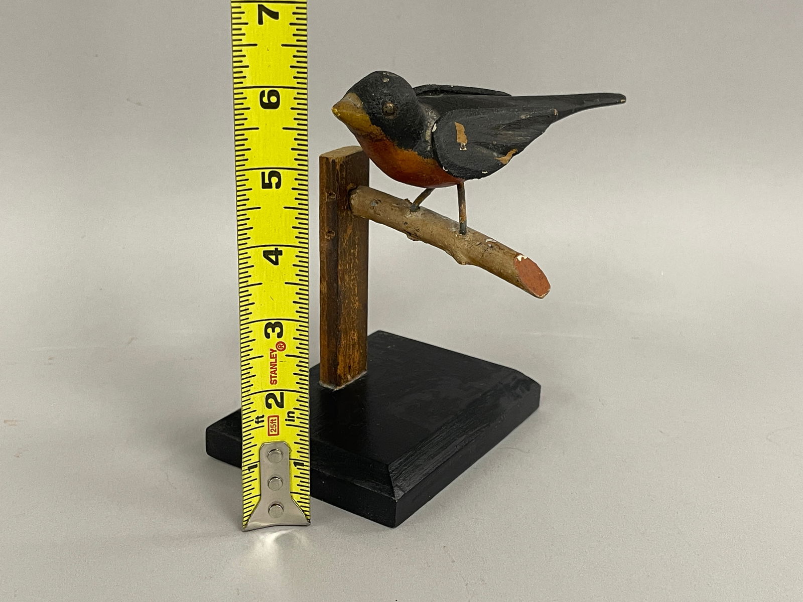 CARVED ROBIN ON BRANCH - 2