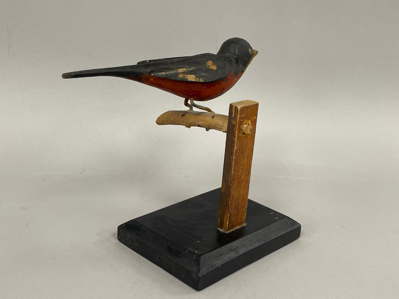 CARVED ROBIN ON BRANCH - 3