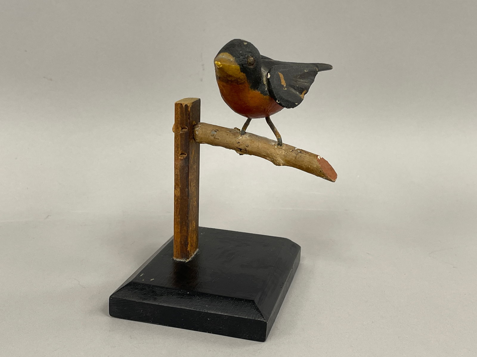 CARVED ROBIN ON BRANCH - 5