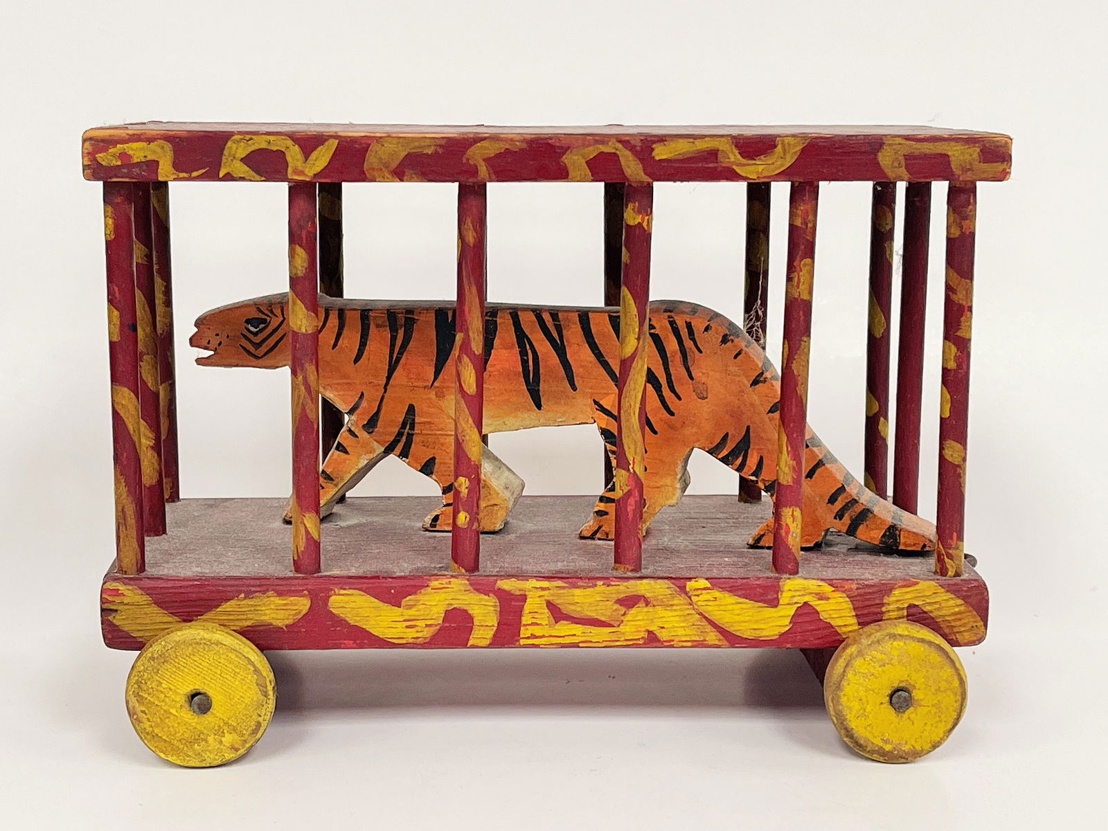 CAGED TIGER PULL TOY - 2