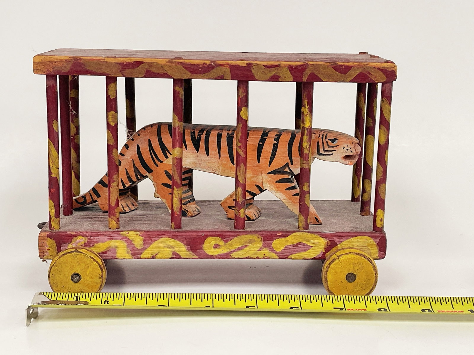 CAGED TIGER PULL TOY - 3