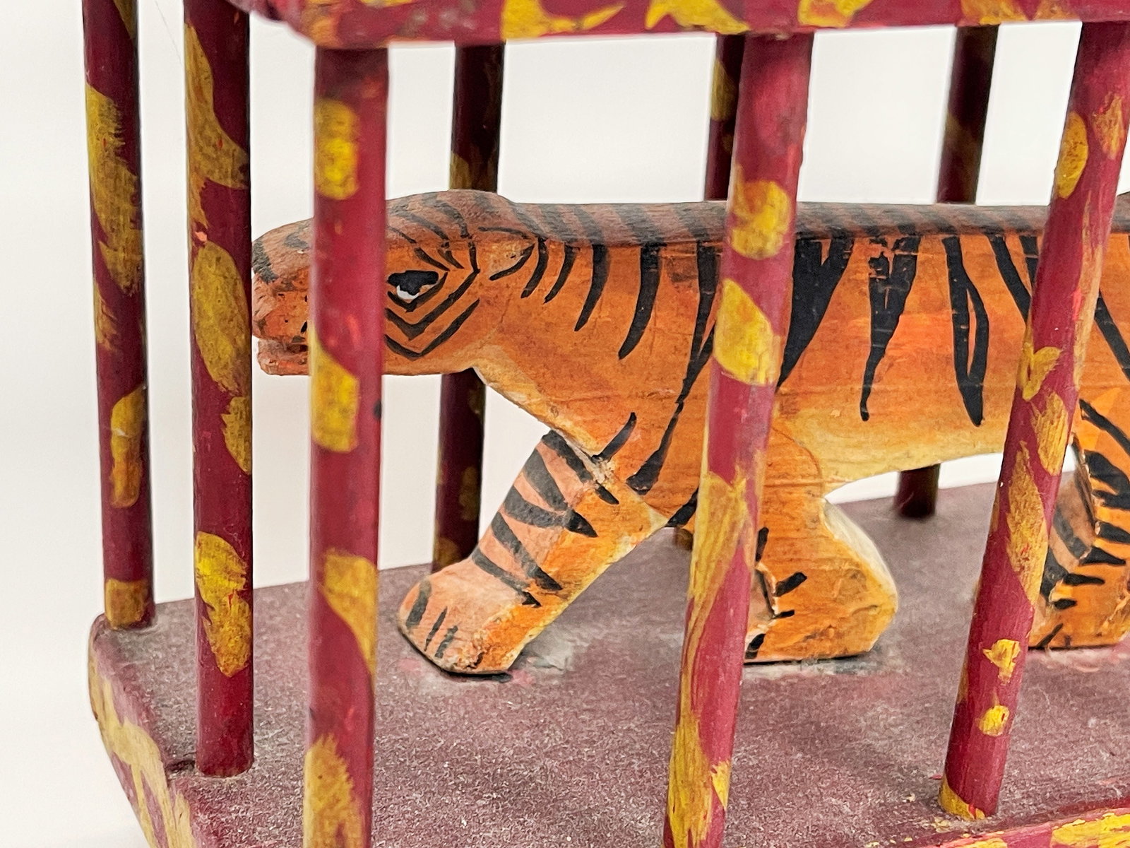 CAGED TIGER PULL TOY - 4
