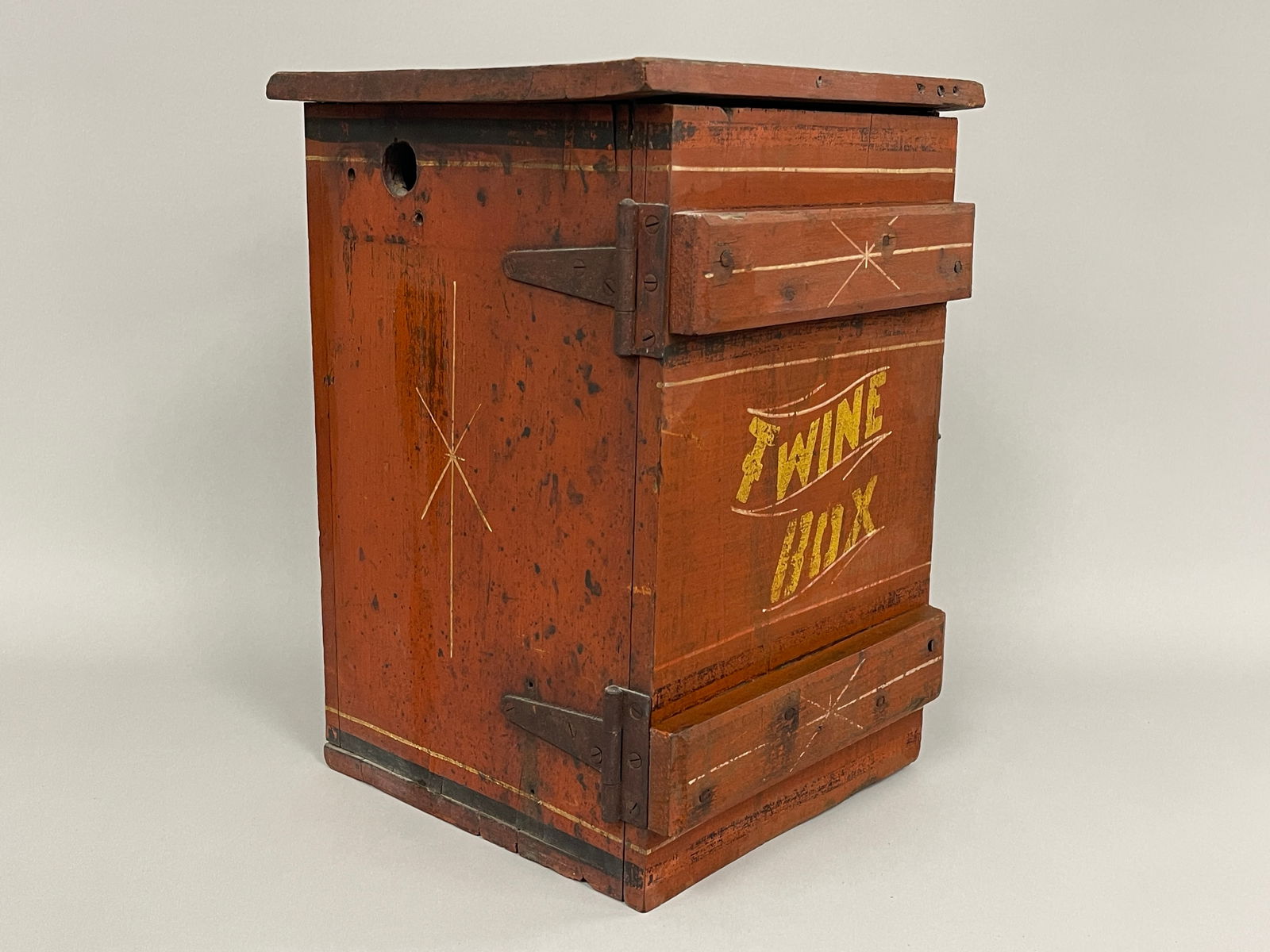 PAINTED TWINE BOX - 3