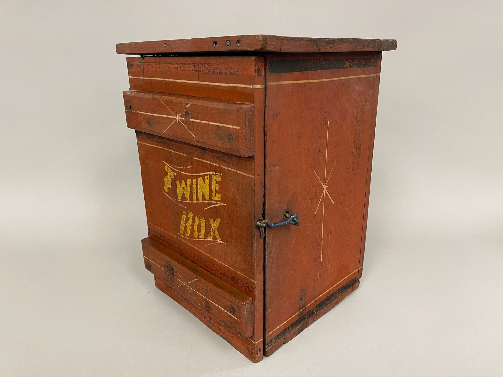 PAINTED TWINE BOX - 4