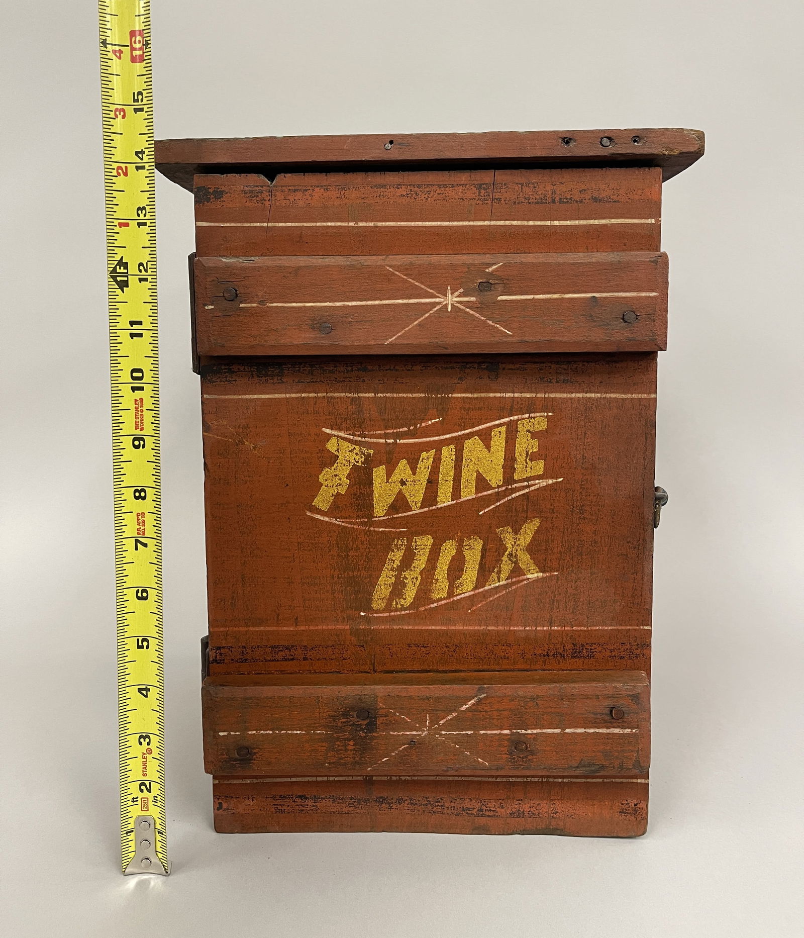 PAINTED TWINE BOX - 7
