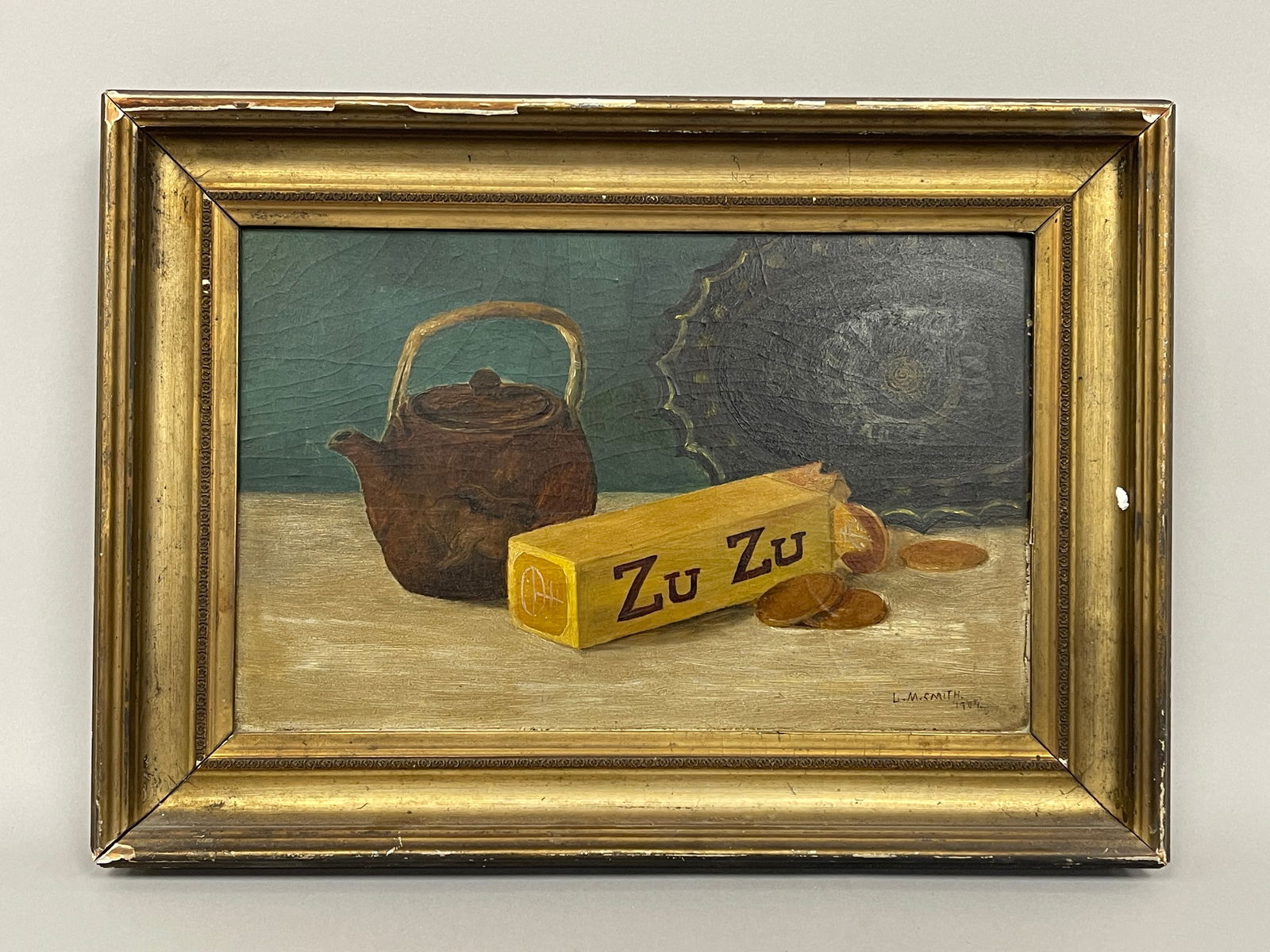 STILL LIFE, ZU ZU CRACKERS: STILL LIFE, ZU ZU CRACKERS O/AB, late 19th – early 20th C, excellent condition.