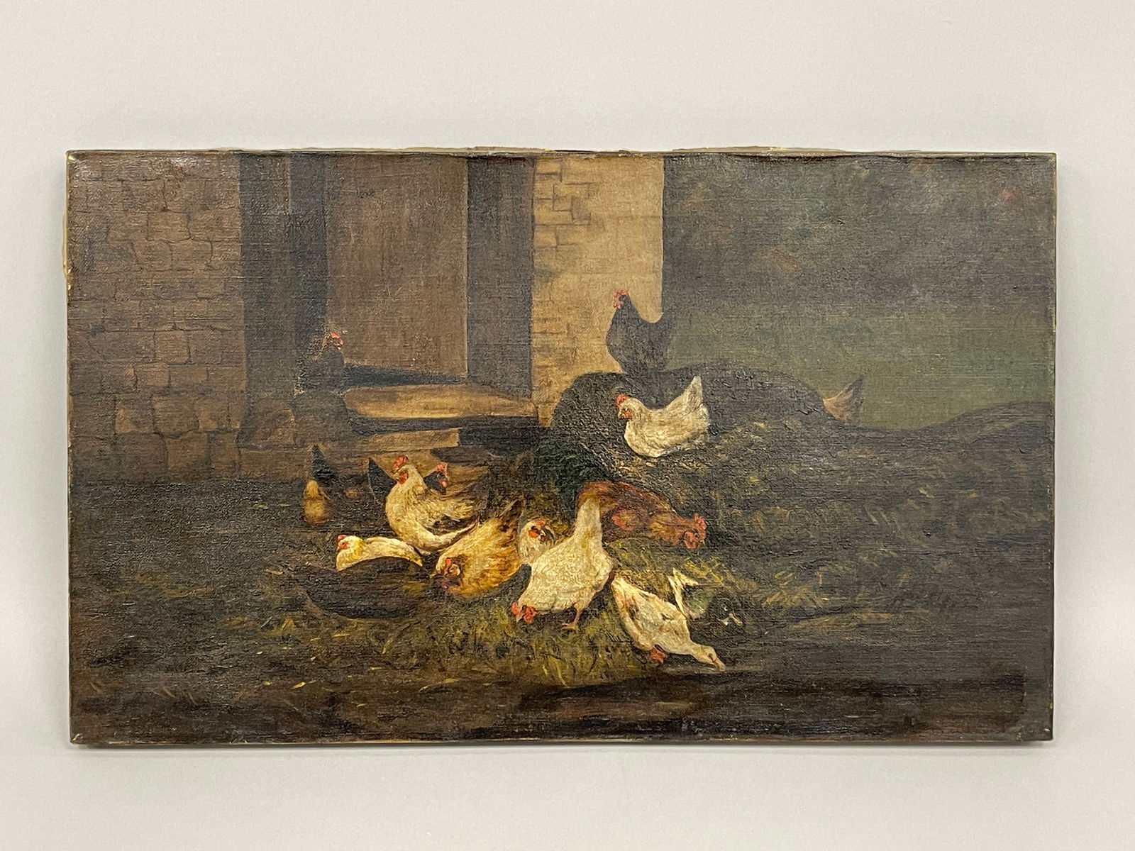 PAINTING, CHICKENS - 2