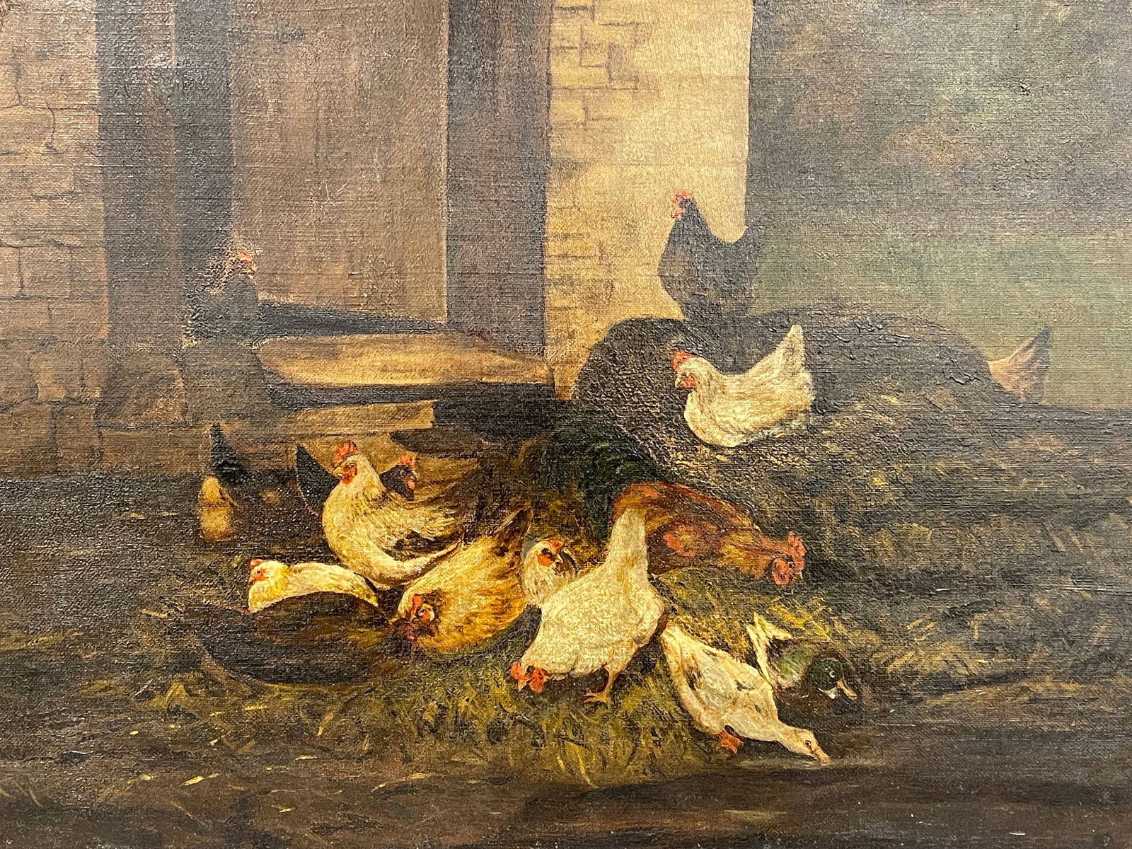PAINTING, CHICKENS - 4