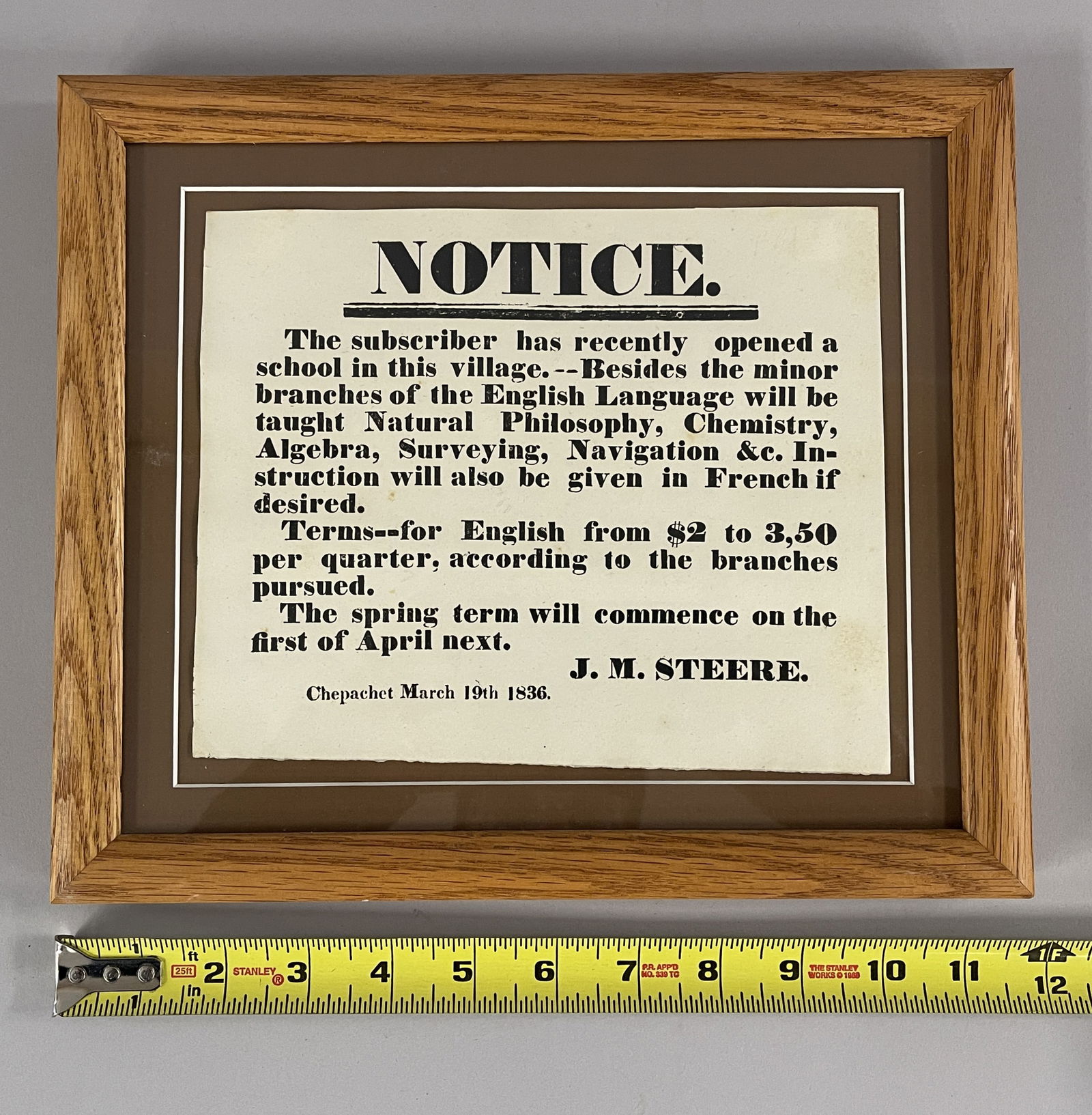 BROADSIDE, SCHOOL NOTICE - 3