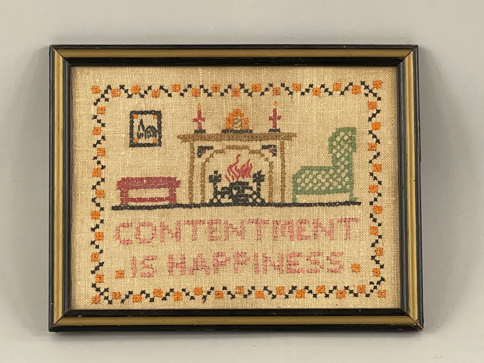 SAMPLER; CONTENTMENT IS HAPPINESS - 3