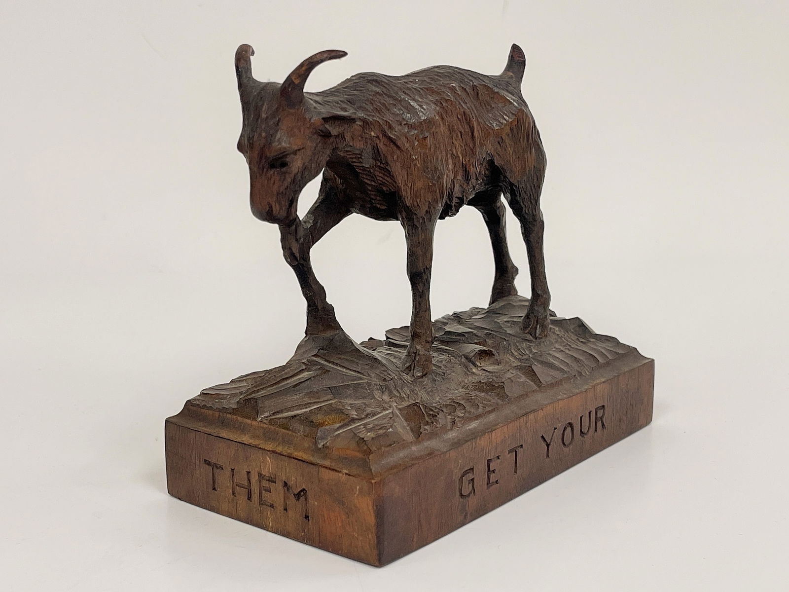 CARVED BILLY GOAT - 2