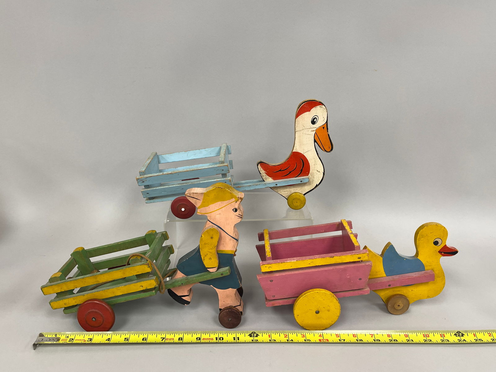 3 PULL CART TOYS - 4