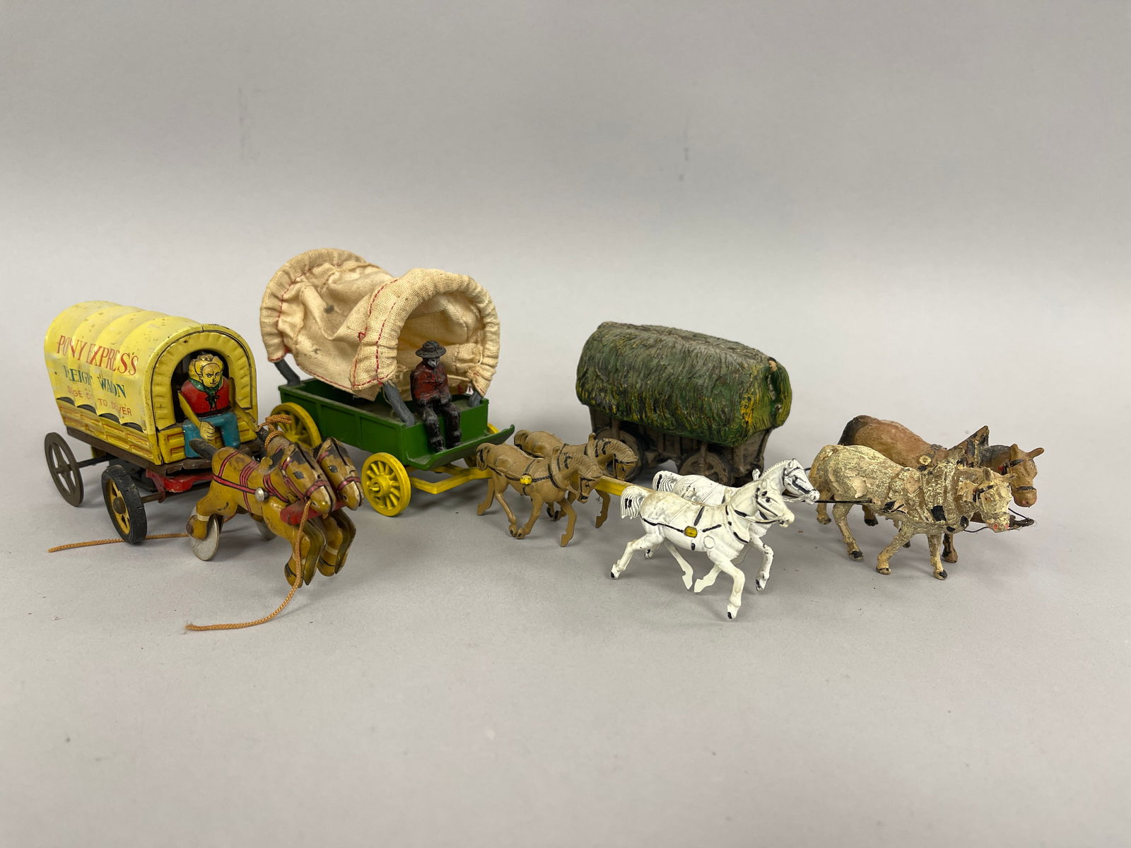 STAGECOACHES & HAY WAGON TOYS (1 of 5)