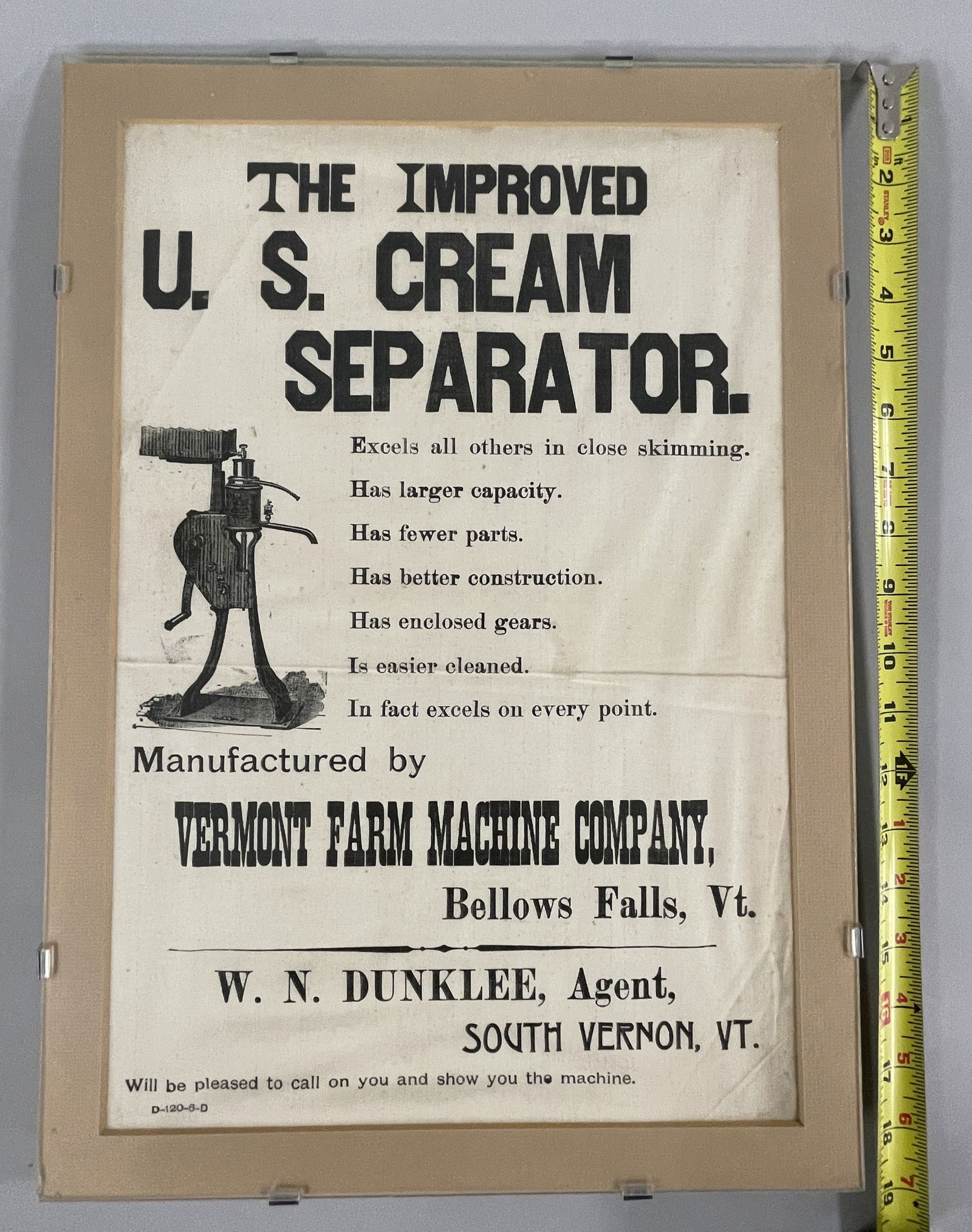CREAM SEPARATOR BROADSIDE - 2