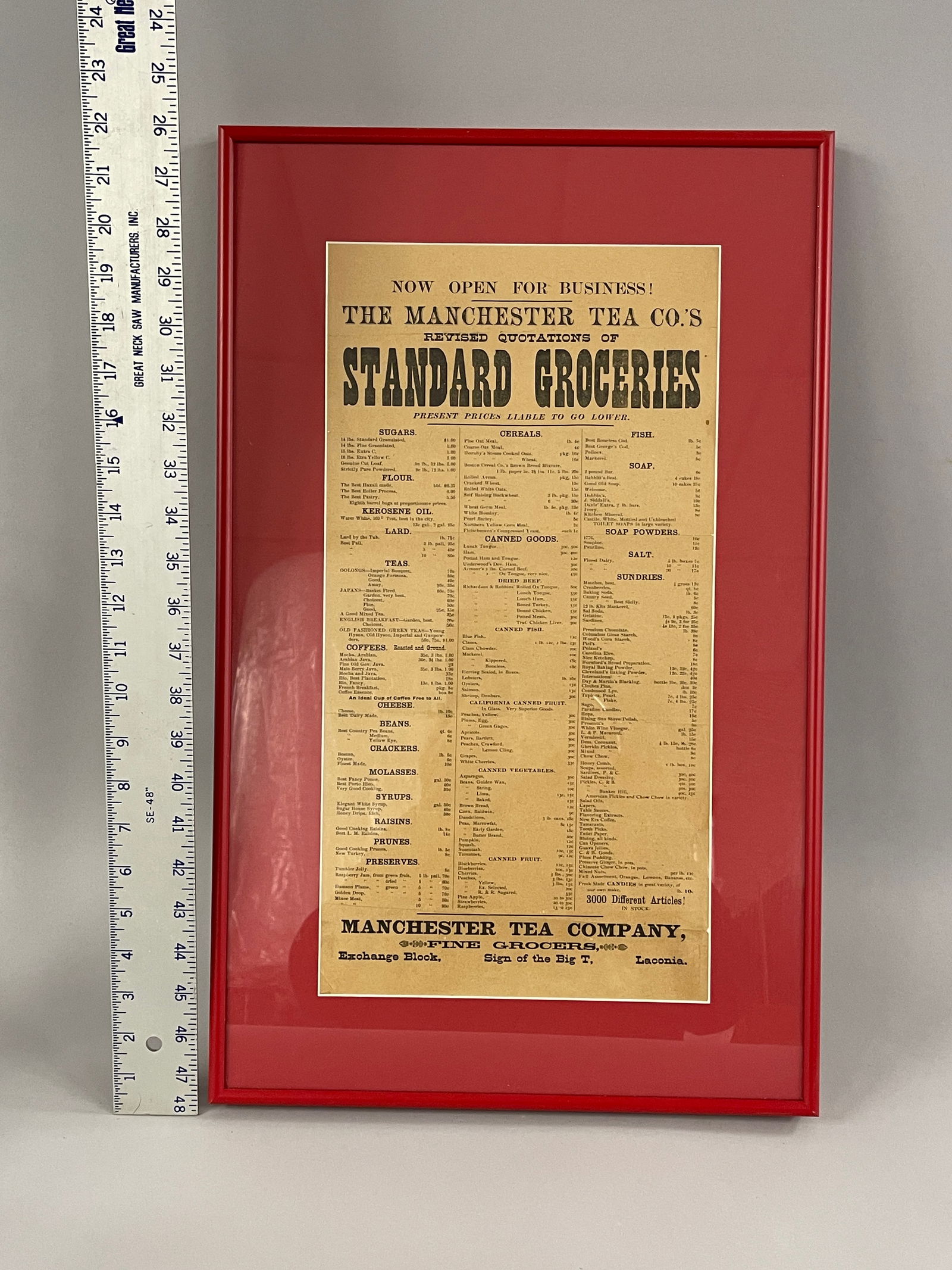 GROCERIES BROADSIDE - 5