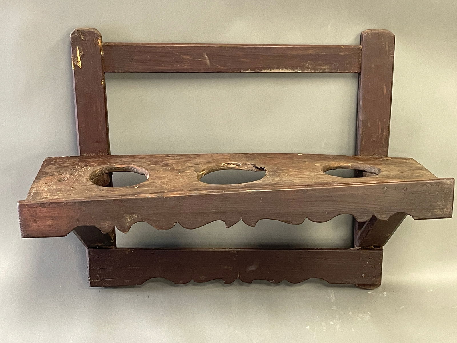 SHELF FOR THREE CLAY POTS: SHELF FOR THREE CLAY POTS FOR BULBS OR SUMMER FLOWERS