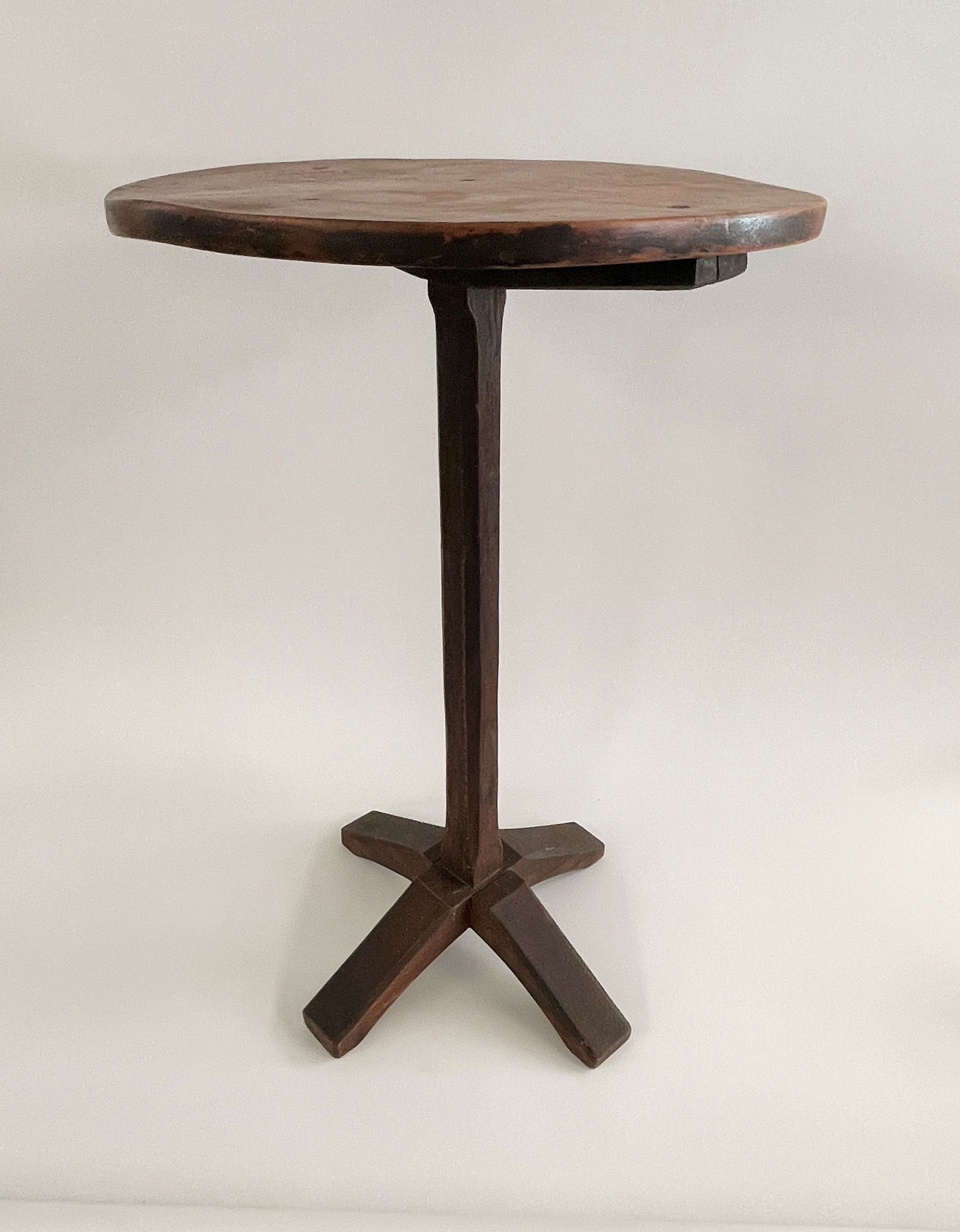 RARE PAINTED PILGRIM CROSS BASE STAND C 1670-1720 (1 of 7)