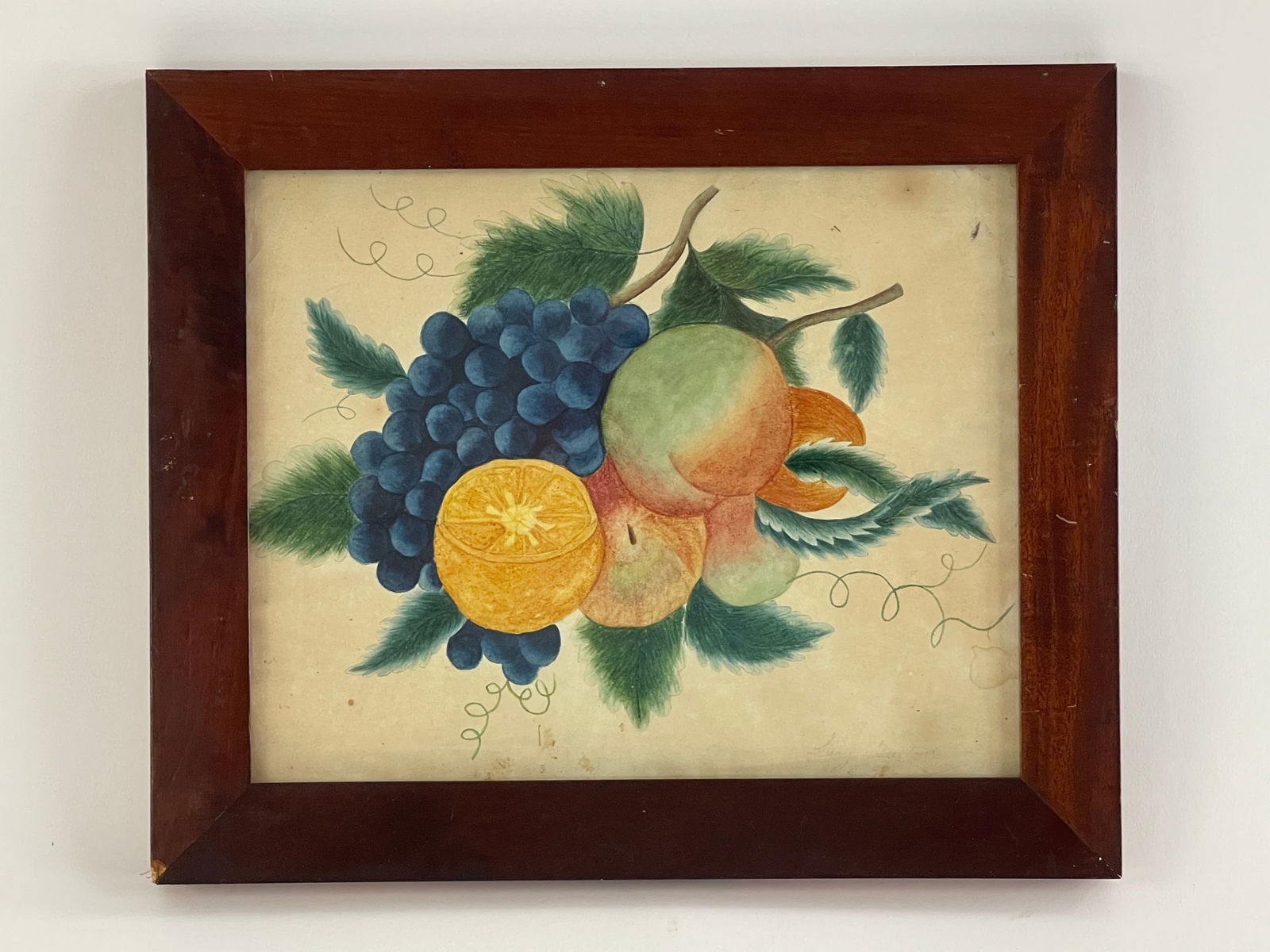 EARLY FRUIT WATERCOLOR THEOREM C 1820-40 (1 of 4)