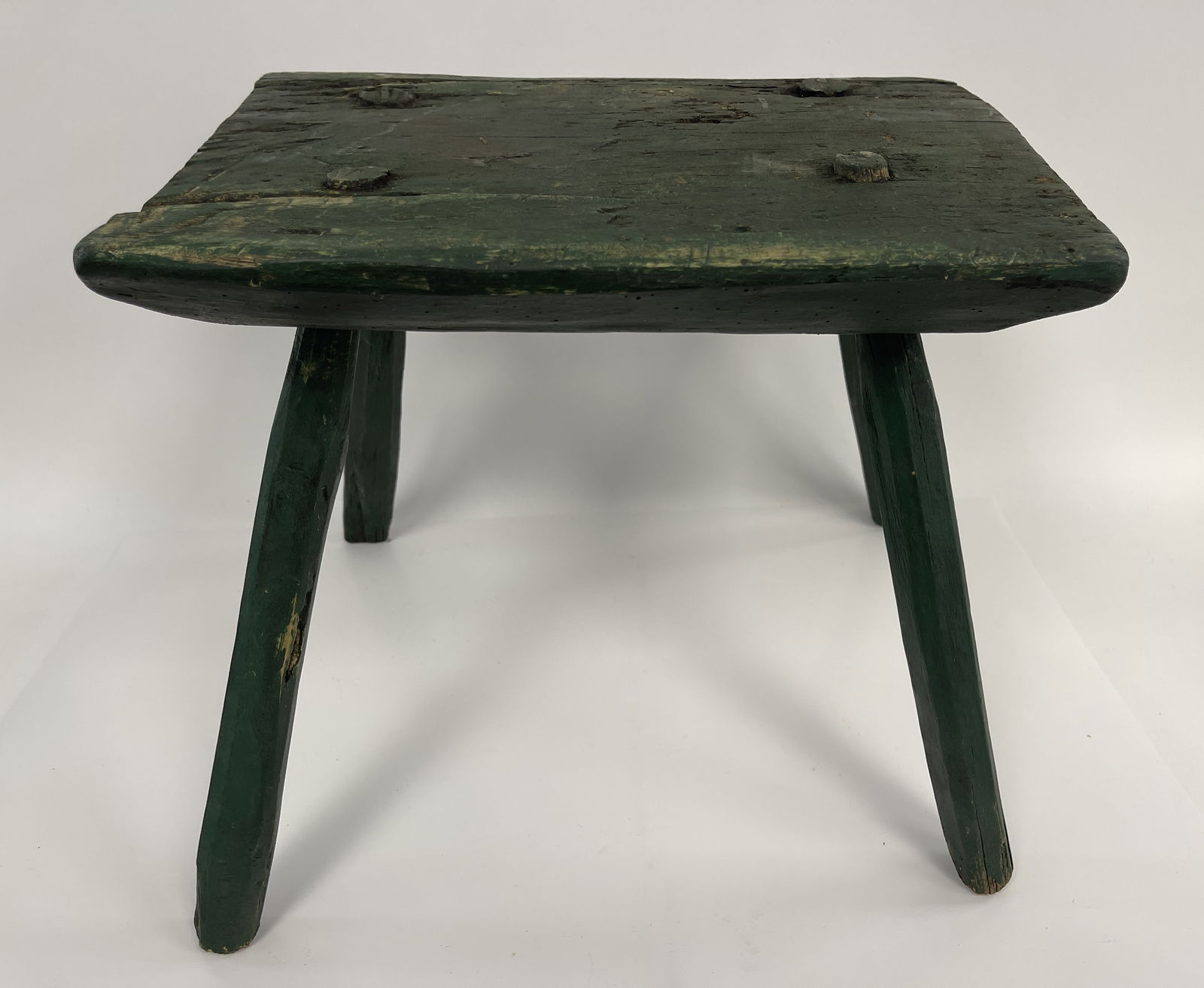 4-LEGGED PAINTED CHILD’S STOOL EARLY (1 of 5)