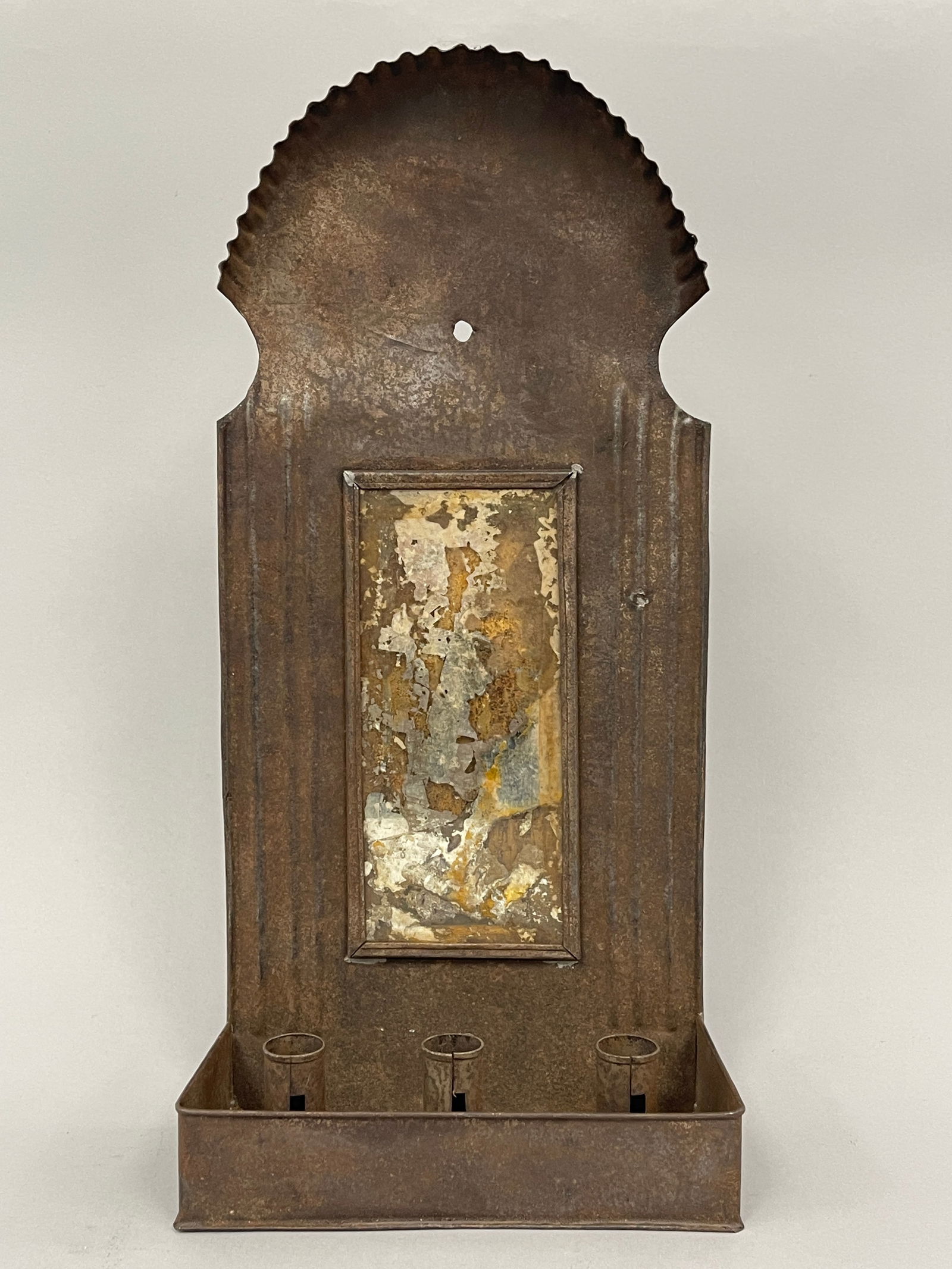 TRIPLE SOCKET MIRRORED CANDLE SCONCE (1 of 7)