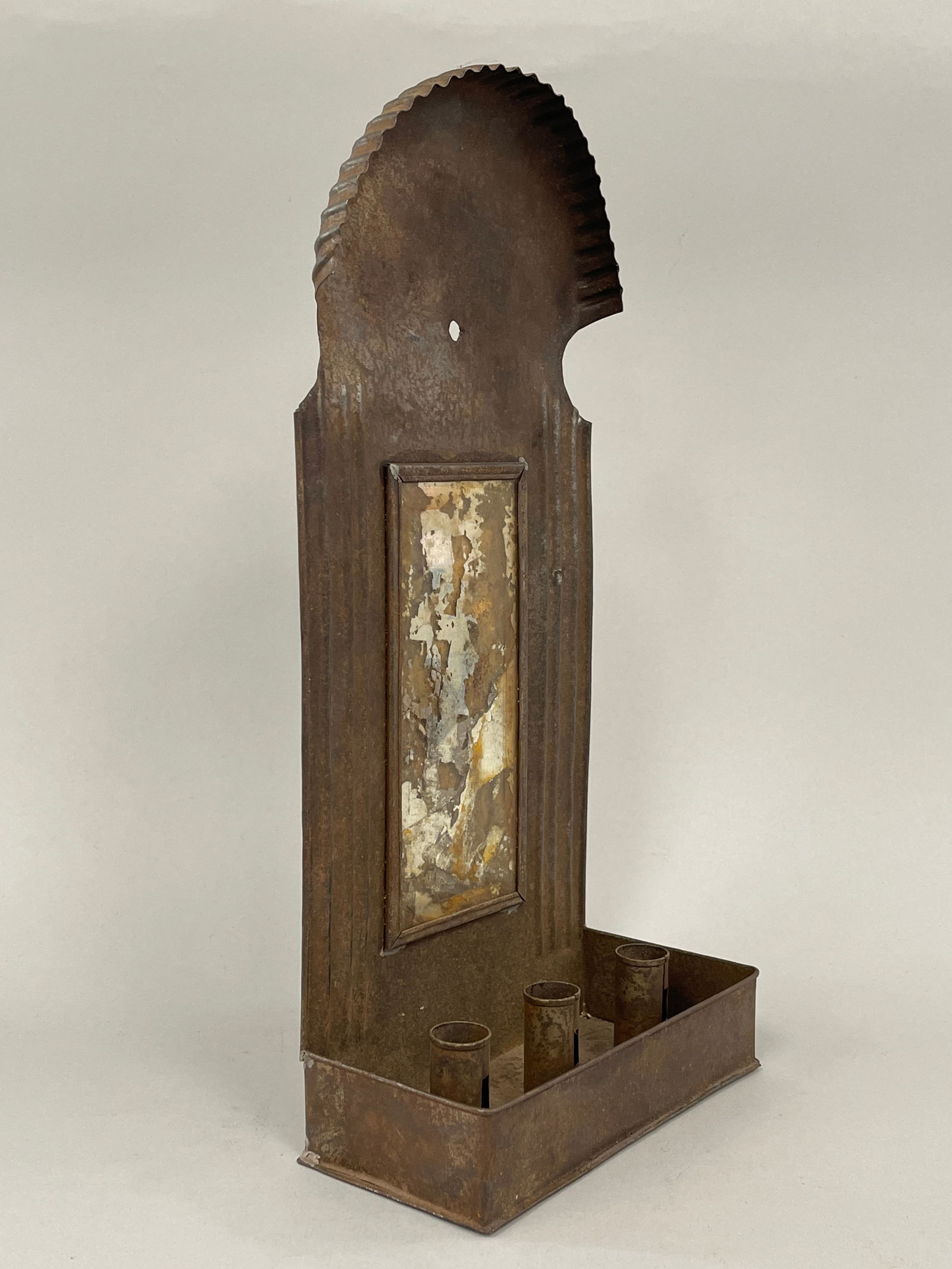 TRIPLE SOCKET MIRRORED CANDLE SCONCE - 2