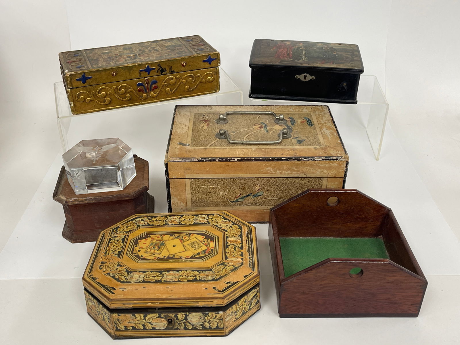 5 ASSORTED DECORATIVE BOXES (1 of 7)