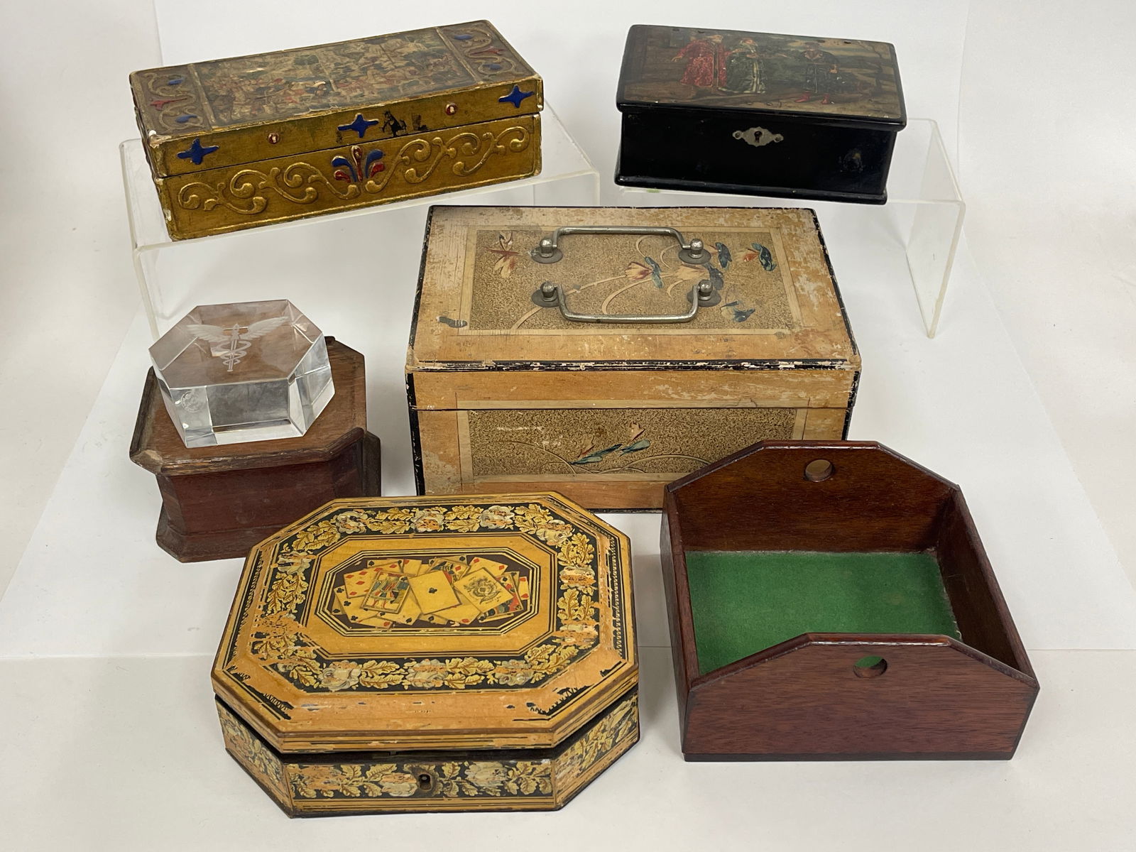 5 ASSORTED DECORATIVE BOXES - 2