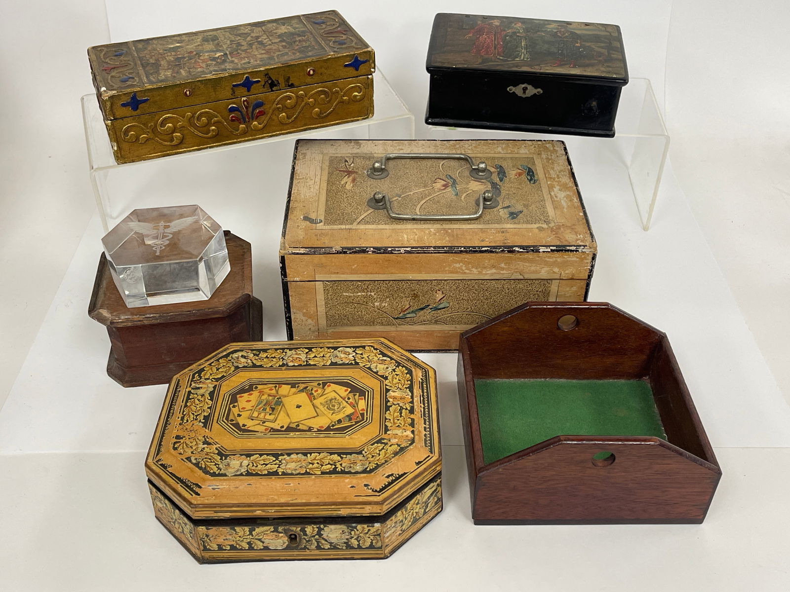 5 ASSORTED DECORATIVE BOXES - 3