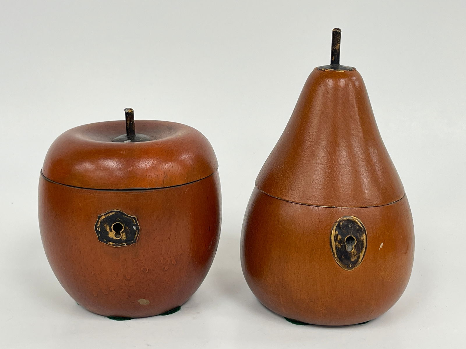 PEAR AND APPLE TEA CADDY CONTEMPORARY: PEAR AND APPLE TEA CADDY CONTEMPORARY