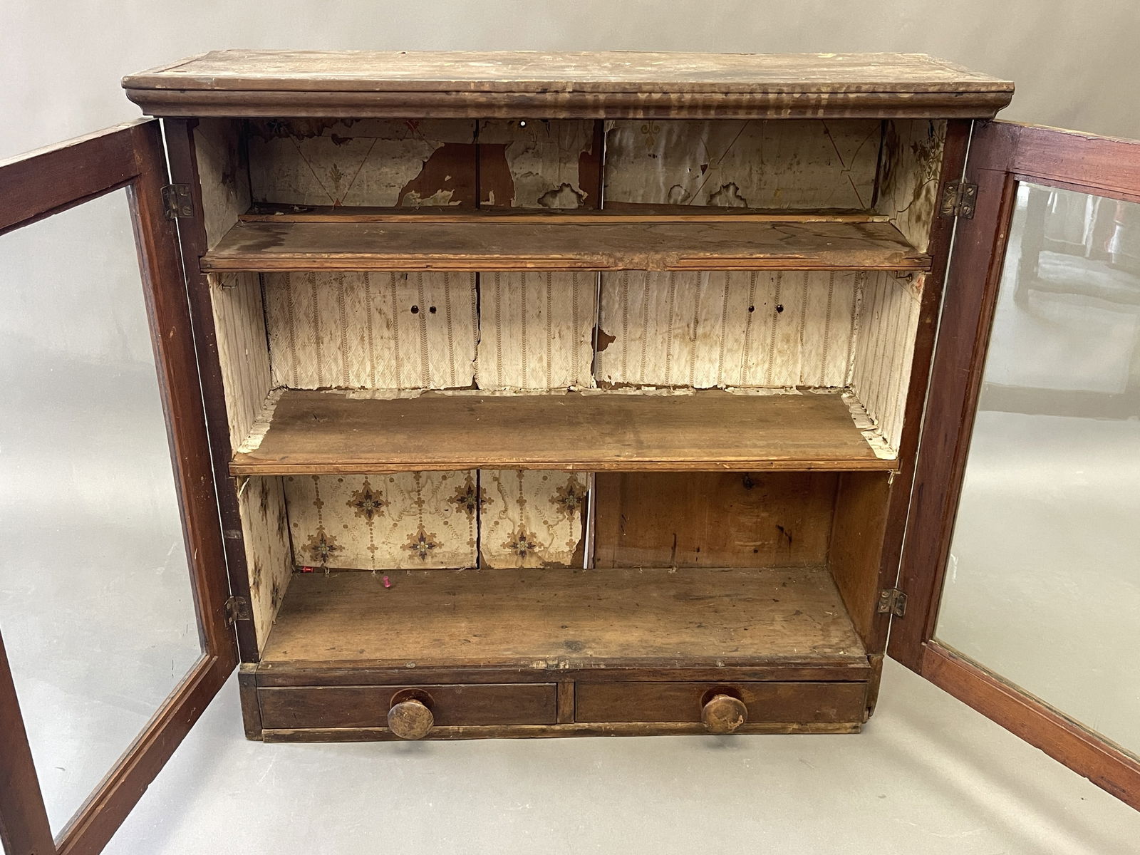 19TH C BOOKCASE TOP - 3