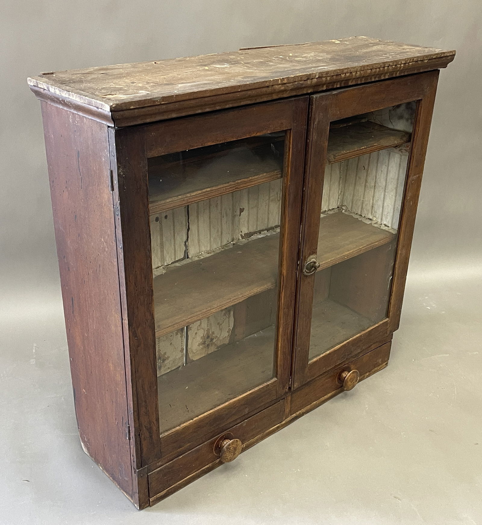 19TH C BOOKCASE TOP - 6