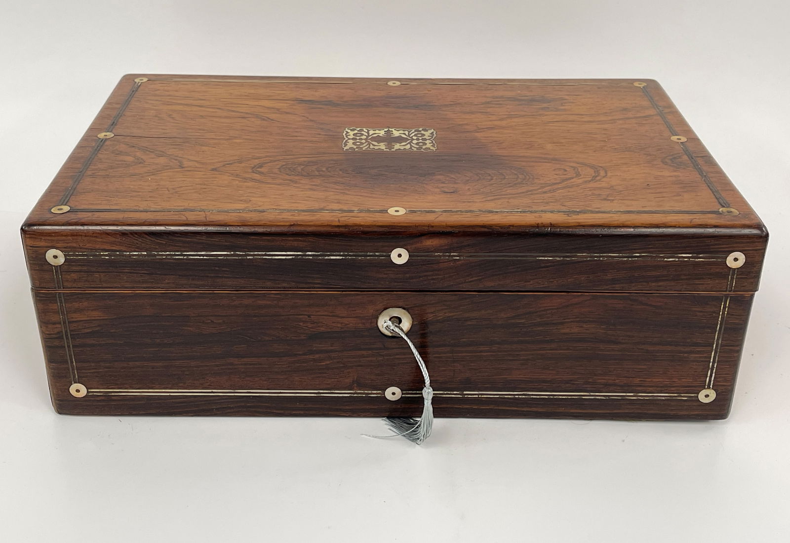 ROSEWOOD LAP DESK: ROSEWOOD LAP DESK 16" X 10" X 5"