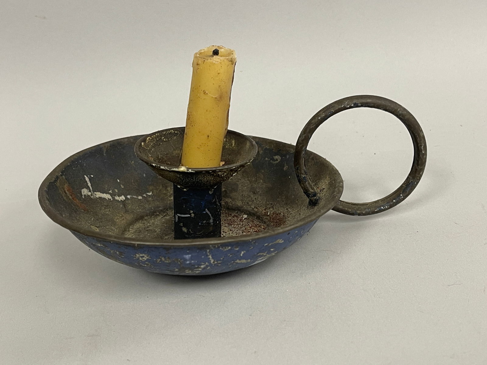 BLUE TIN CANDLESTICK - 2