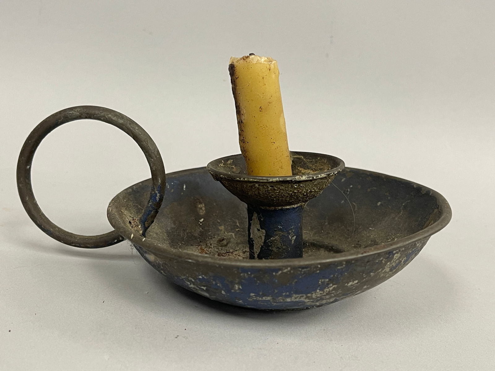 BLUE TIN CANDLESTICK - 3