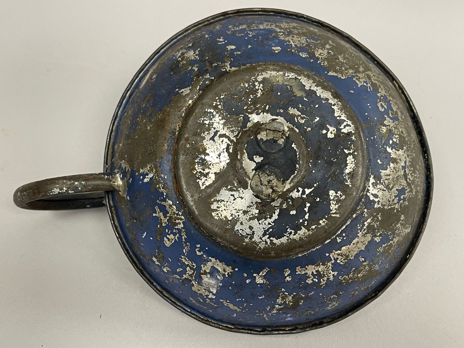 BLUE TIN CANDLESTICK - 4