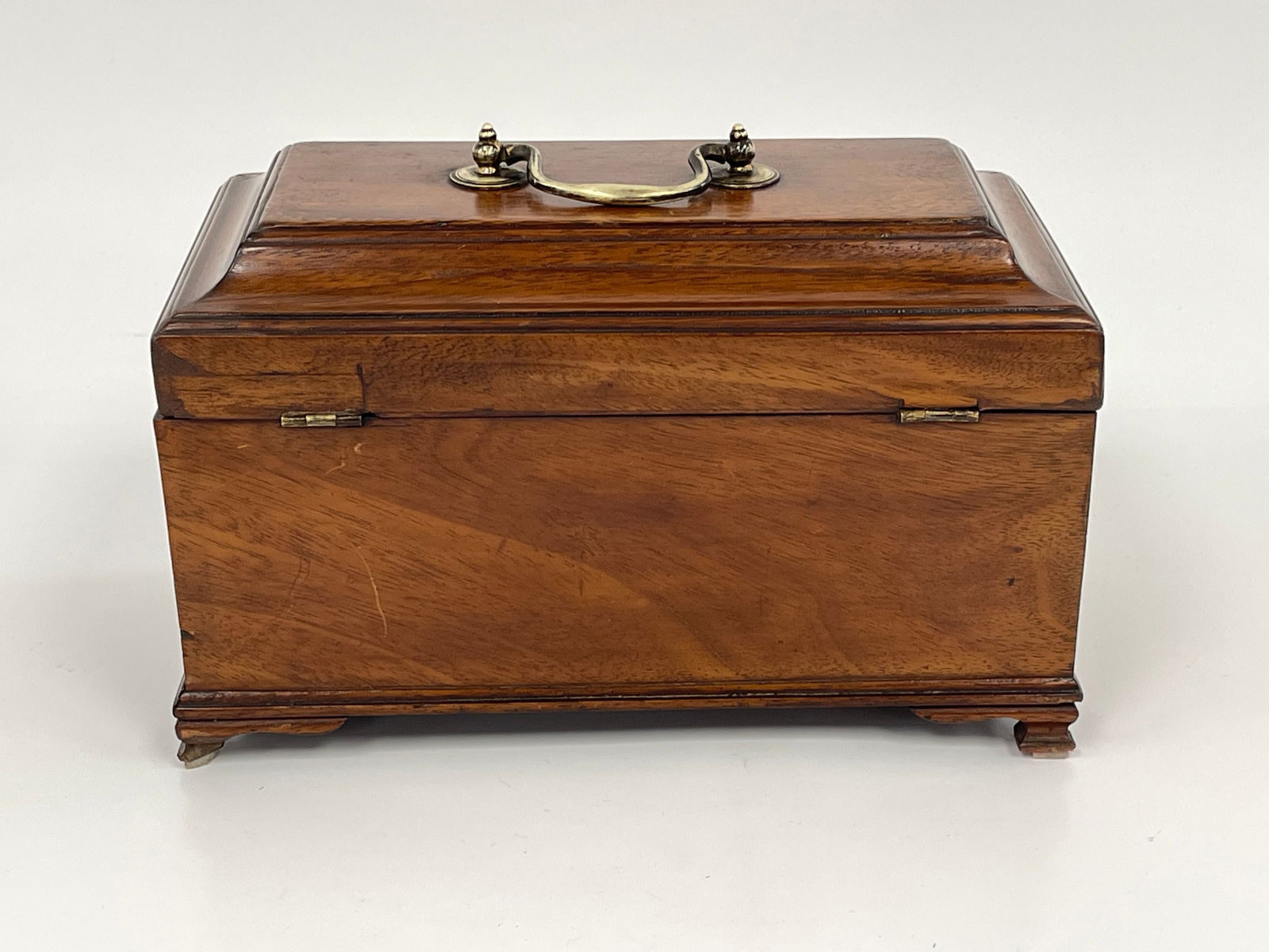 19TH C CHIPPENDALE TEA CADDY - 5