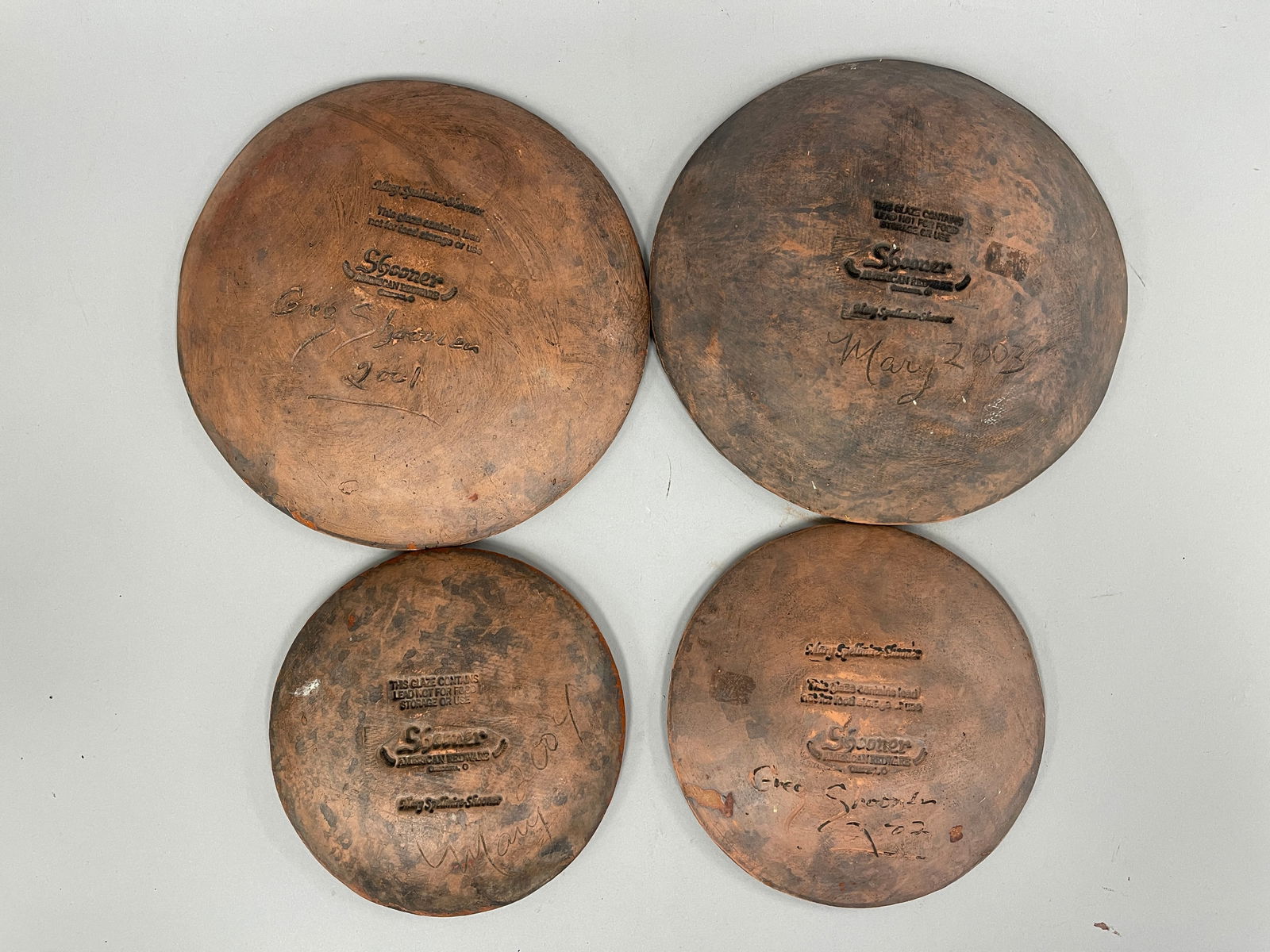 4 GREG SHOONER PLATES - 3