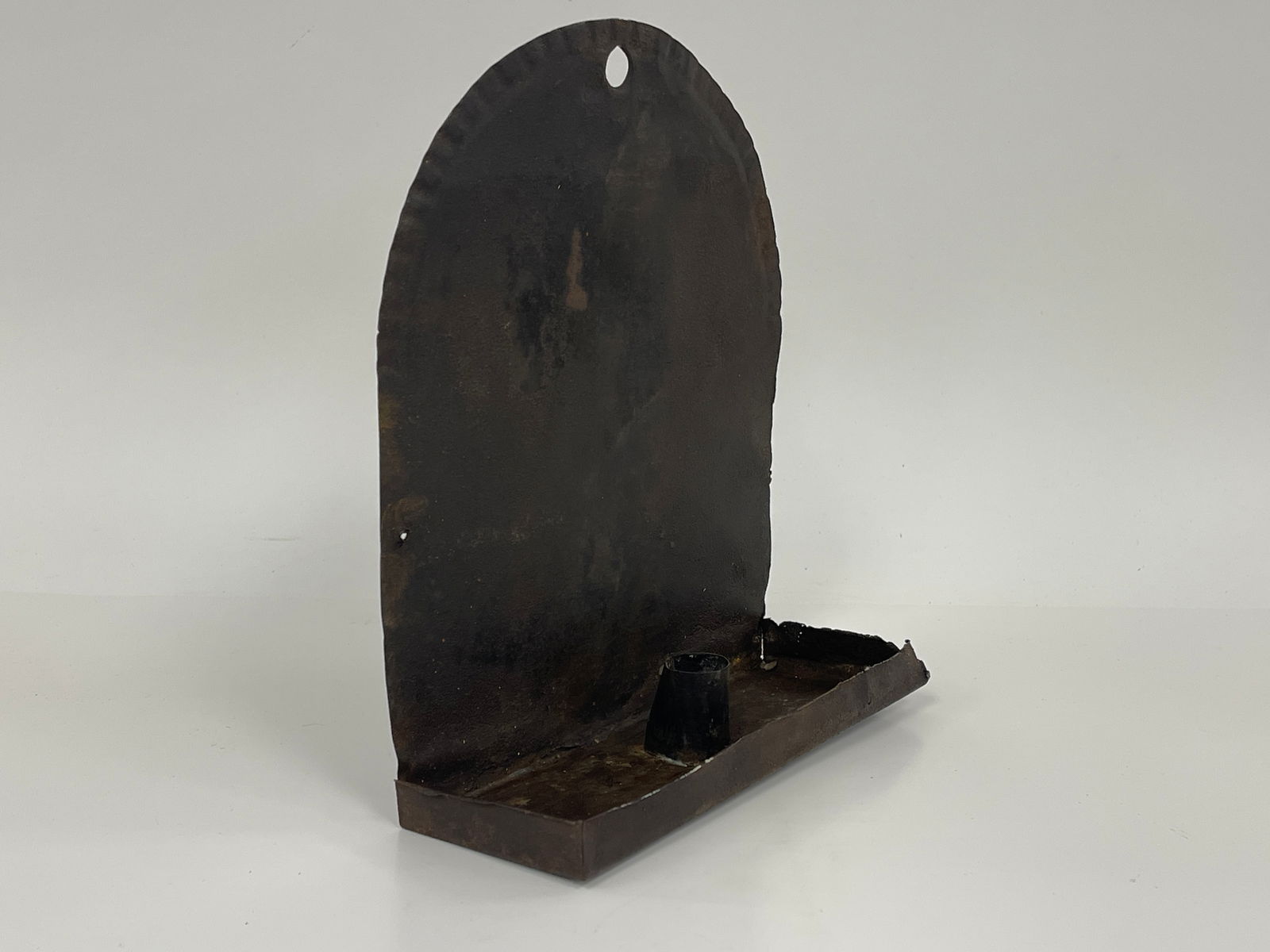 TOMBSTONE SHAPED SHEET TIN SCONCE - 2