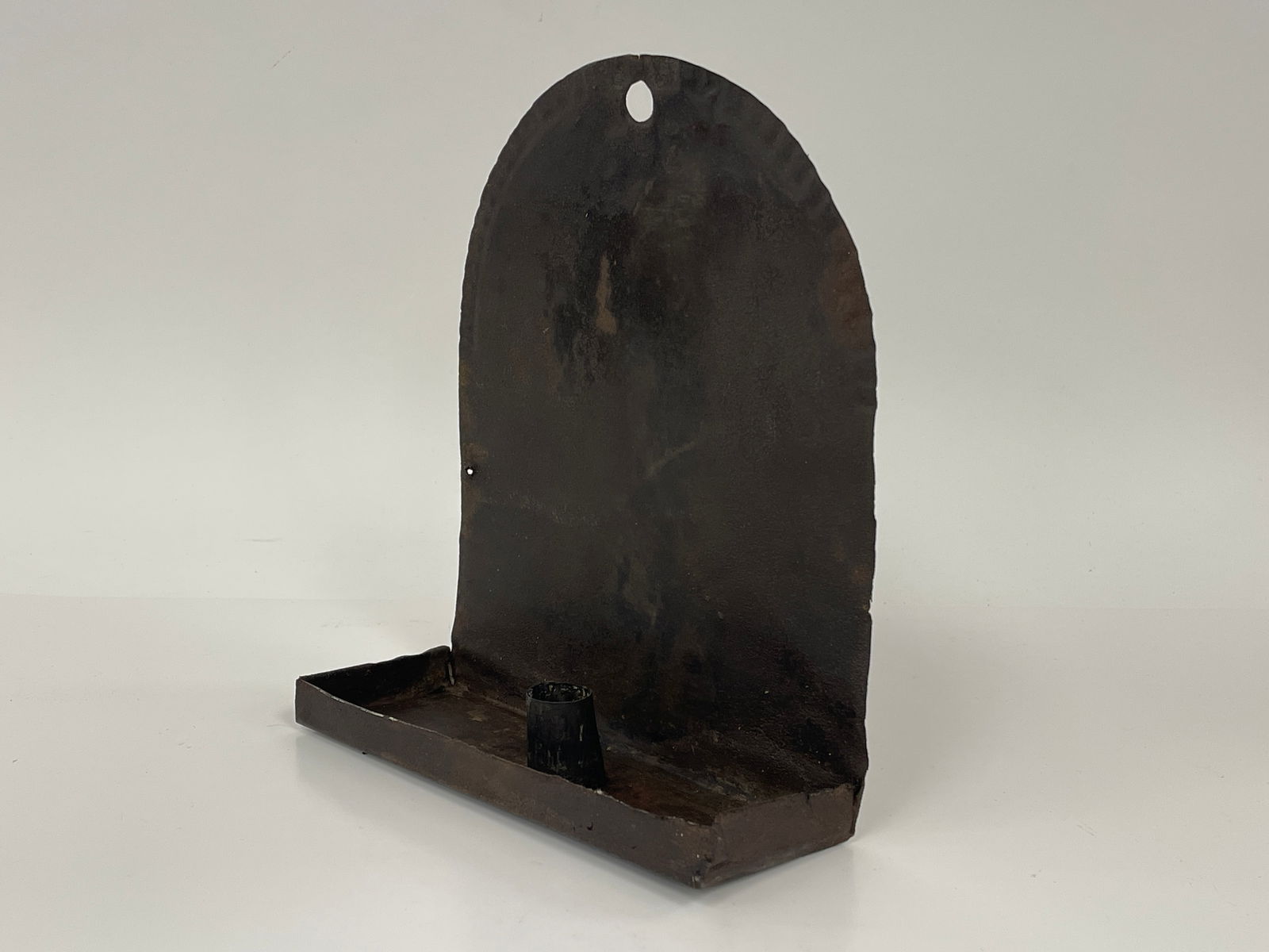 TOMBSTONE SHAPED SHEET TIN SCONCE - 3