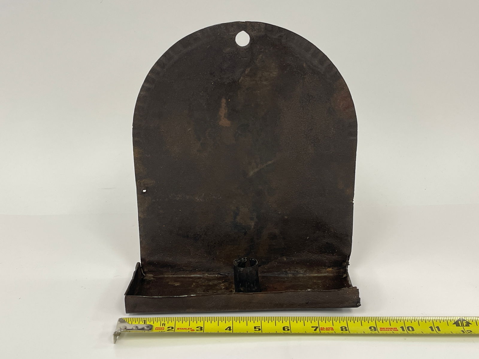 TOMBSTONE SHAPED SHEET TIN SCONCE - 4