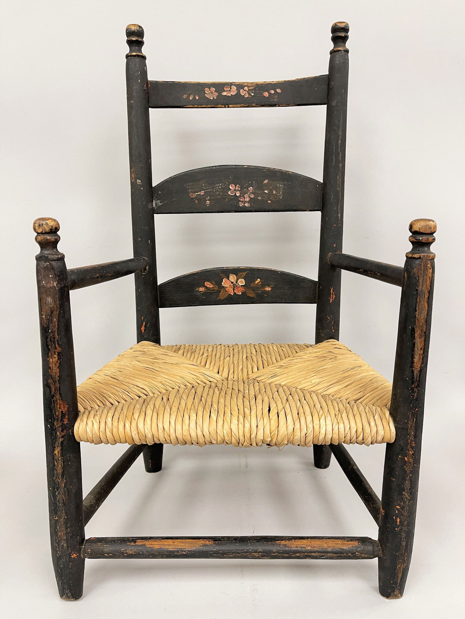 PAINTED DECORATED CHILDS CHAIR (1 of 3)